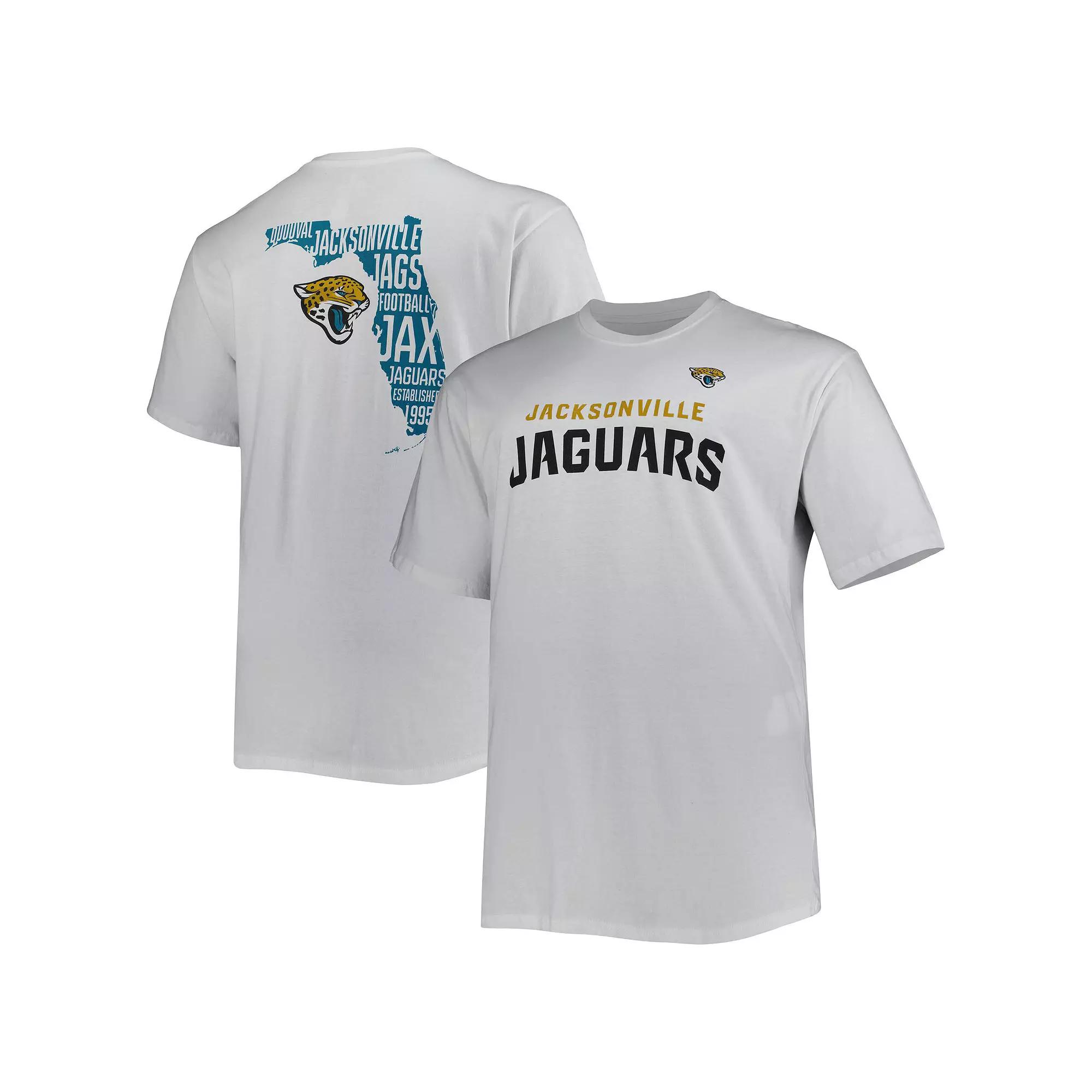Men's Fanatics Branded White Jacksonville Jaguars Big & Tall Hometown Collection Hot Shot T-Shirt, Size: 2XB Product Image