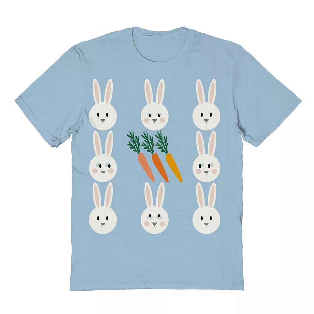 Men's Looking For Carrots Easter Graphic Tee, Size: Medium, Light Blue Product Image