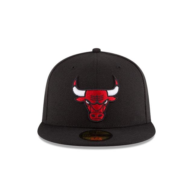 Chicago Bulls Team Color Black 59FIFTY Fitted Hat Male Product Image