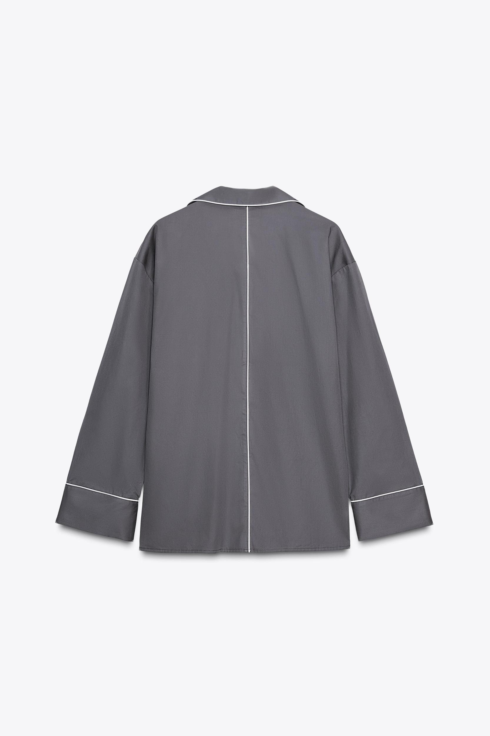 TRIM POPLIN SHIRT Product Image