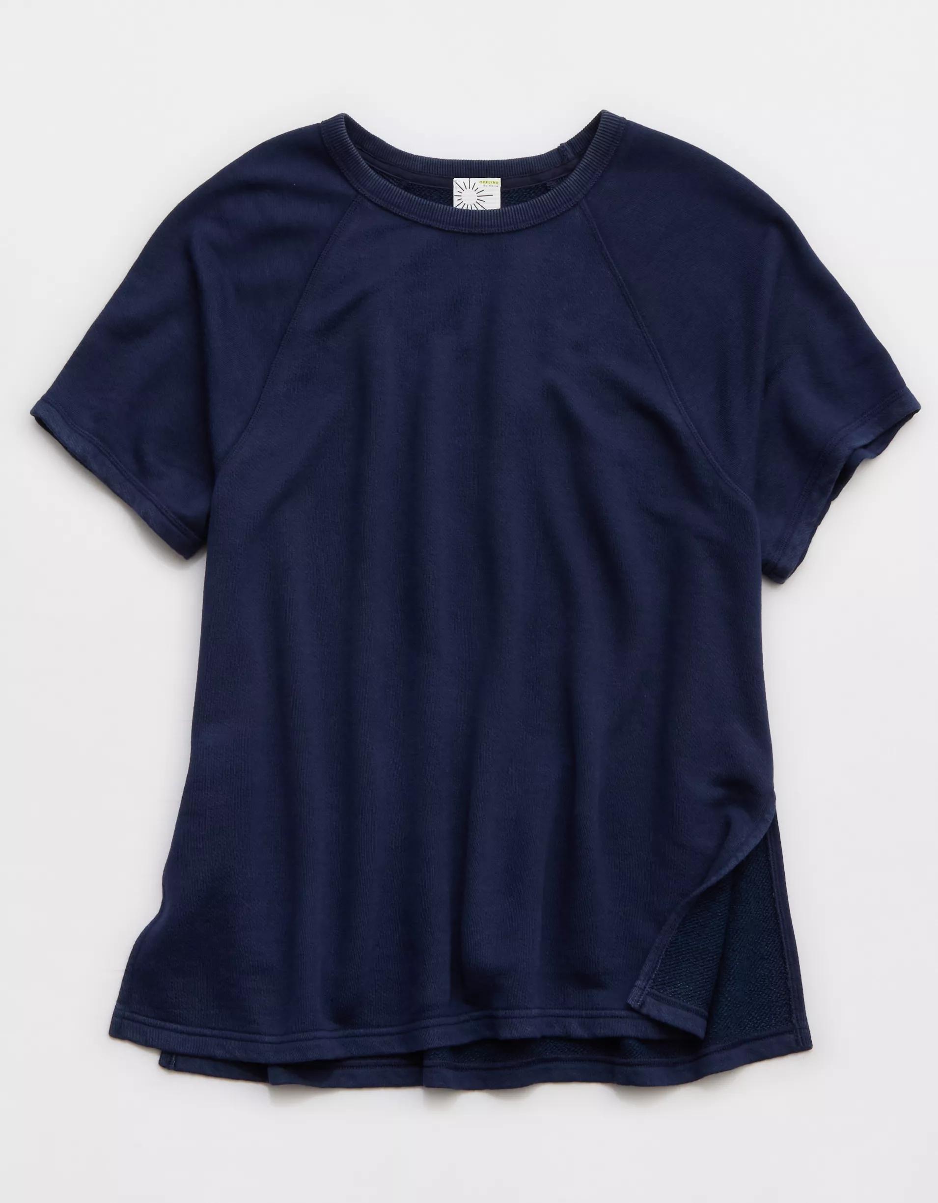 OFFLINE By Aerie Keep It 100 Terry Oversized T-Shirt Product Image
