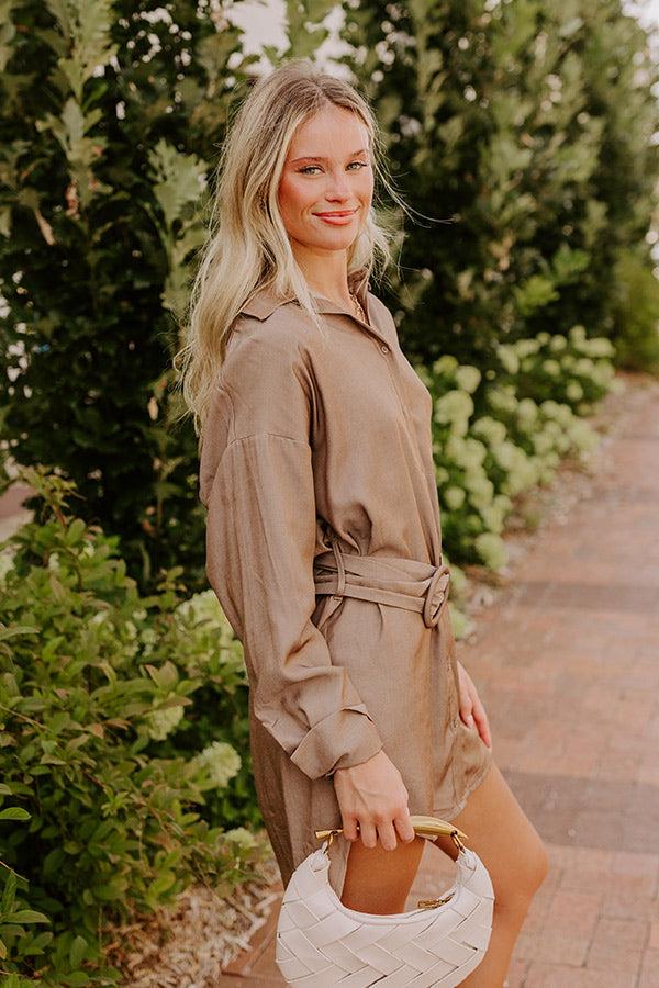 A Phone Call Away Dress In Mocha Product Image