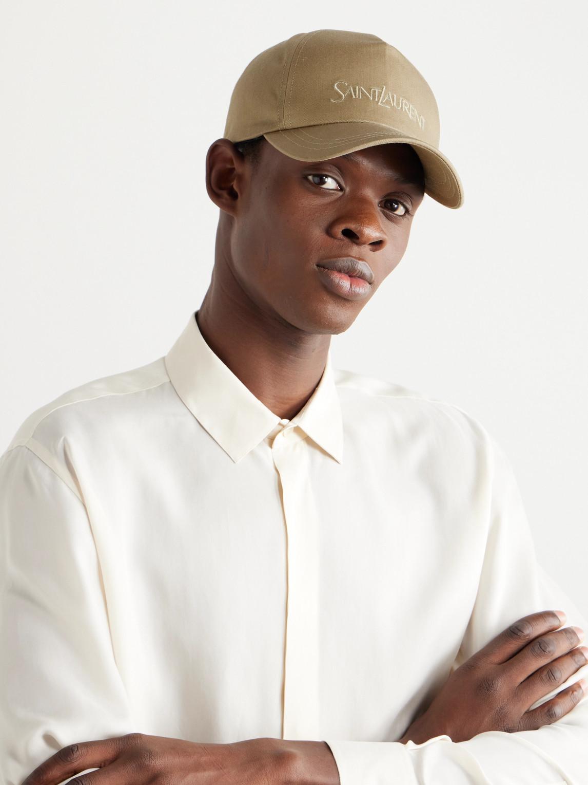 SAINT LAURENT Cotton And Linen Baseball Cap Men In Multicolor Product Image