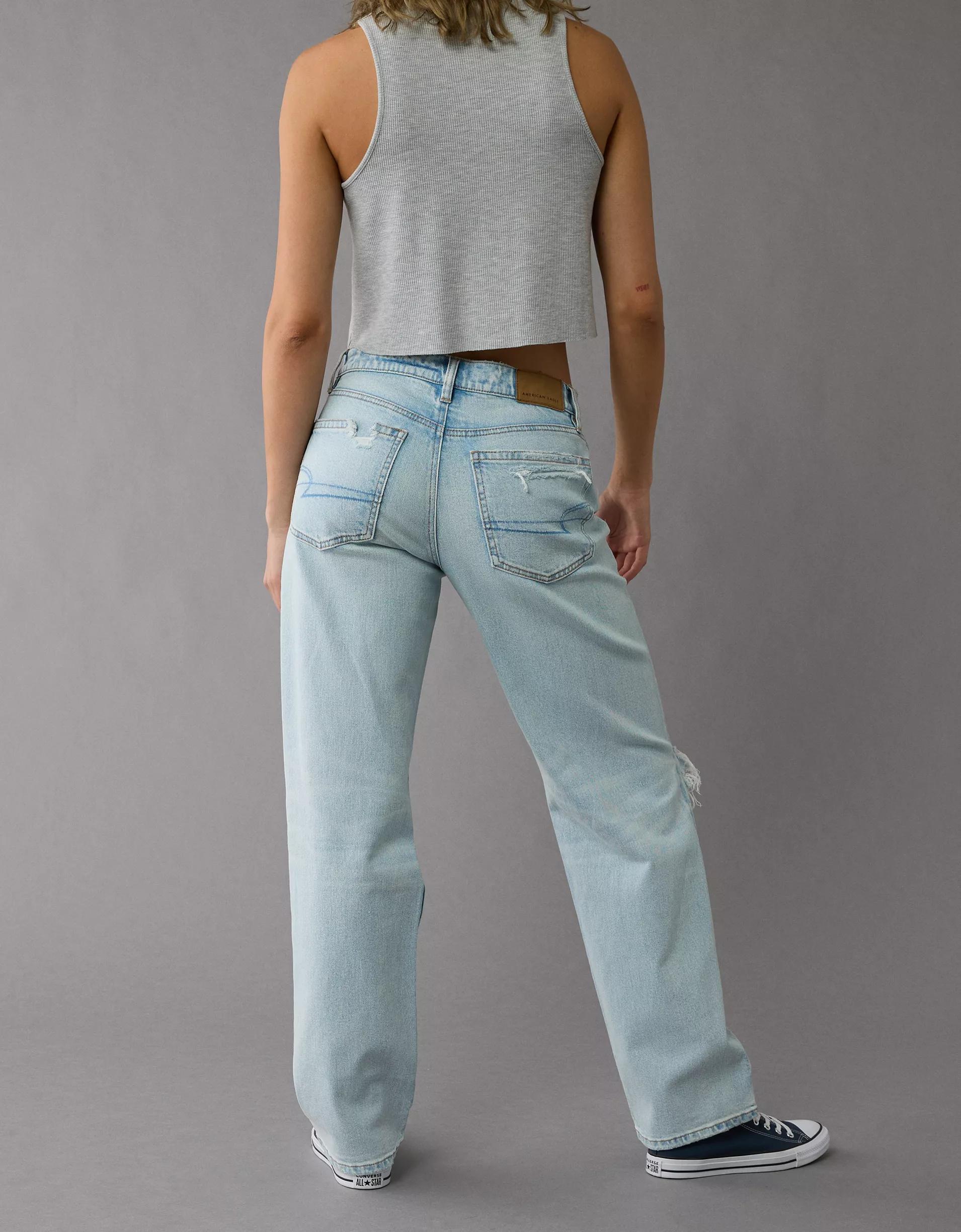 AE Strigid Ripped Low-Rise Ex-Boyfriend Jean Product Image