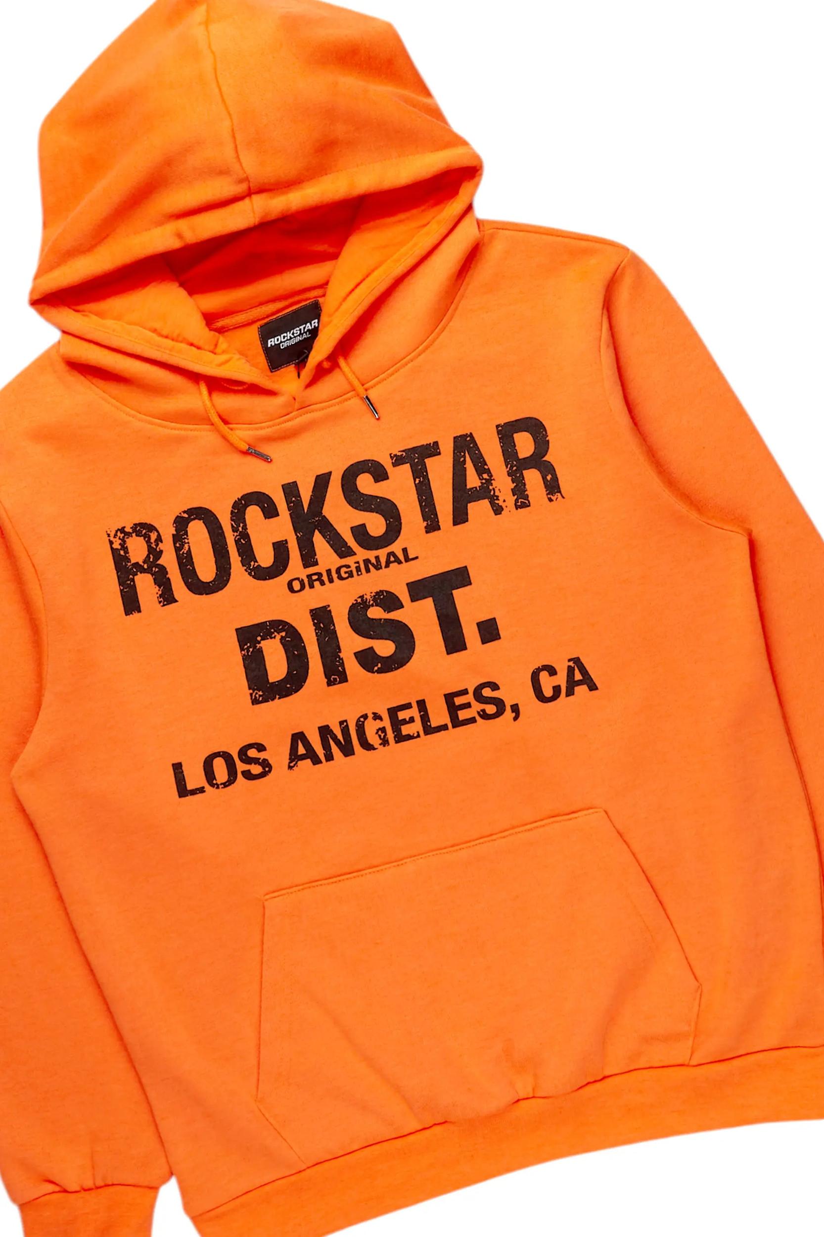 Lake Orange Hoodie/Baggy Track Pant Set Male Product Image