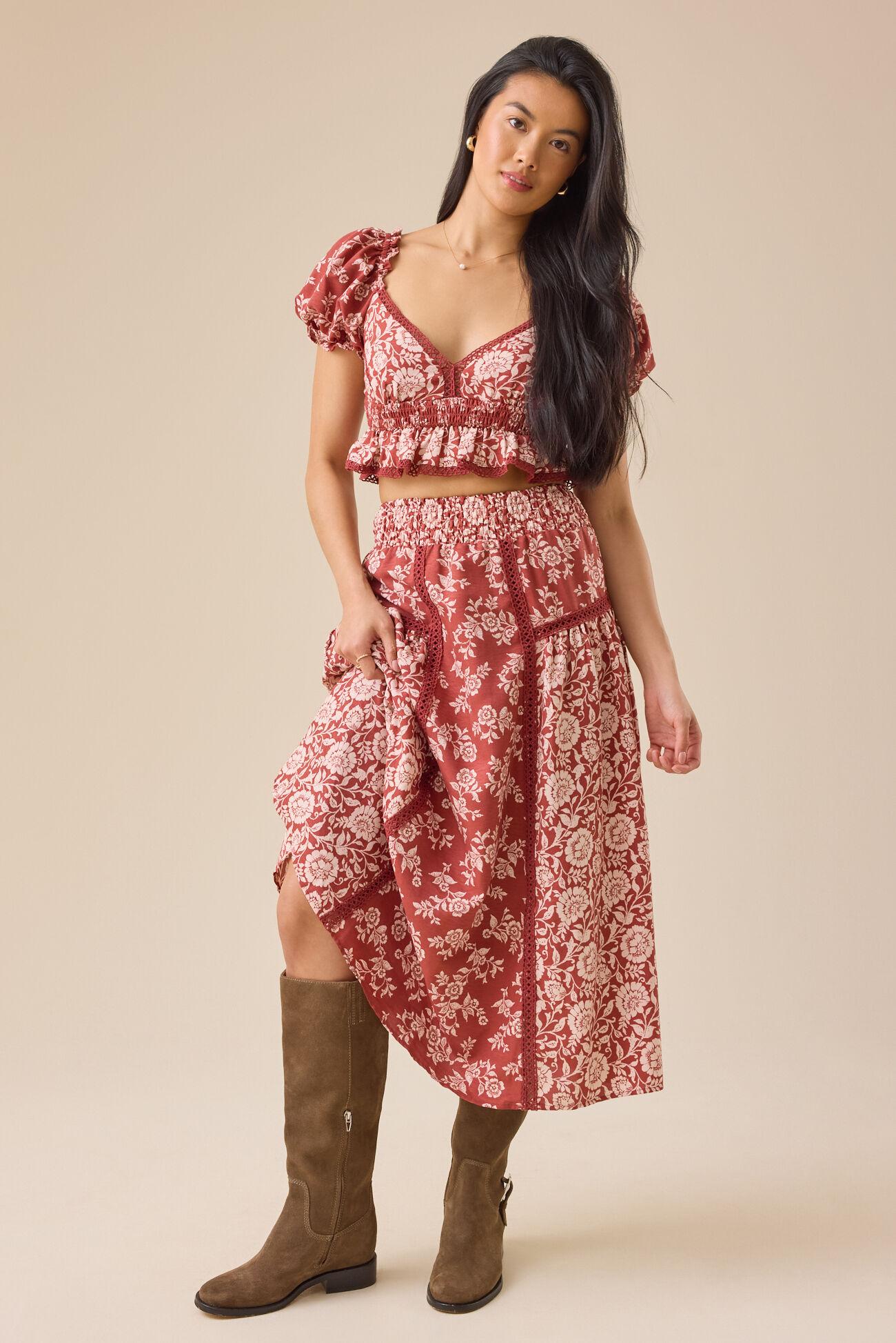 Amy Mix Print Top Product Image