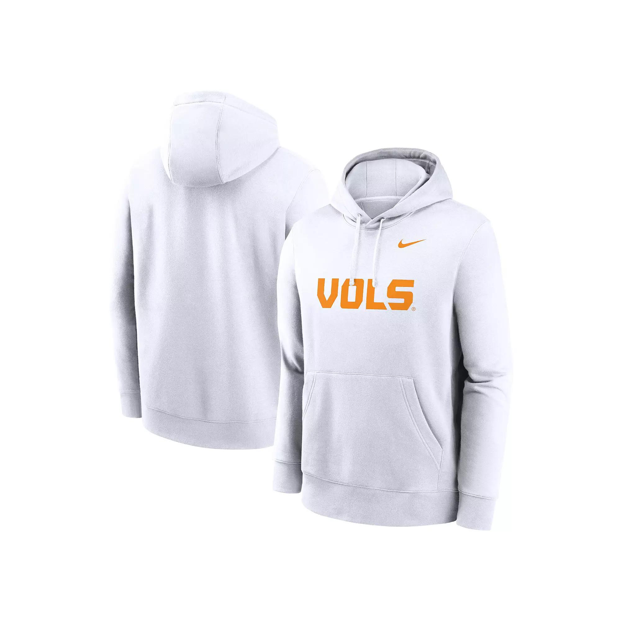Men's Nike White Tennessee Volunteers Primetime Alternate Logo Club Fleece Pullover Hoodie,  Product Image