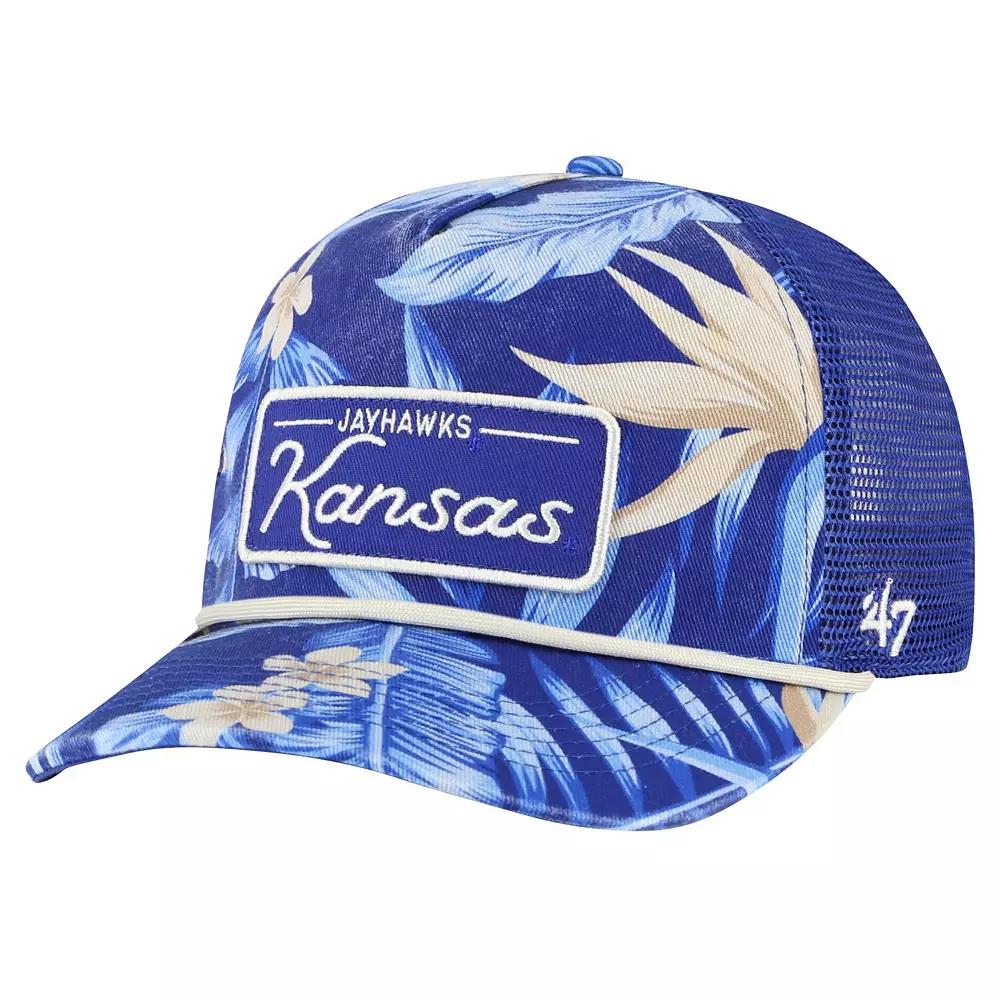 Men's '47 Royal Kansas Jayhawks Tropicalia Hitch Adjustable Hat, Blue Product Image