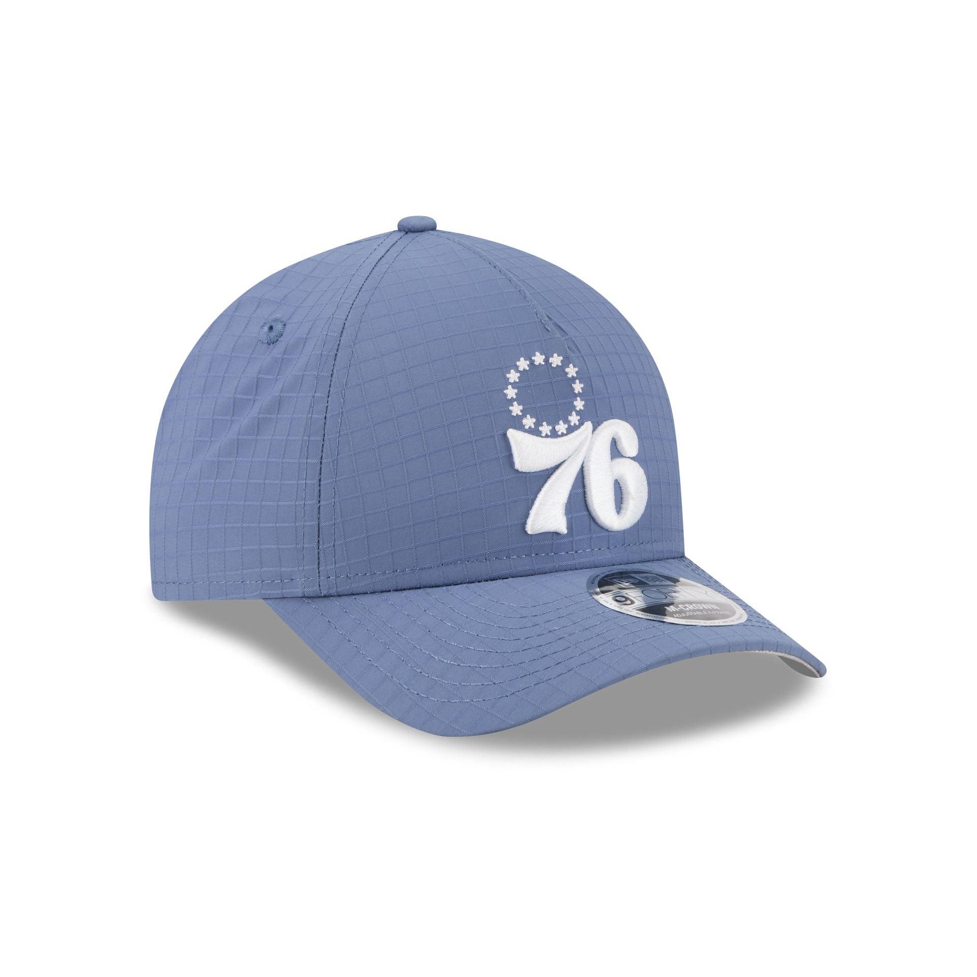 Philadelphia 76ers Blue Ripstop 9FORTY M-Crown A-Frame Snapback Hat Male Product Image
