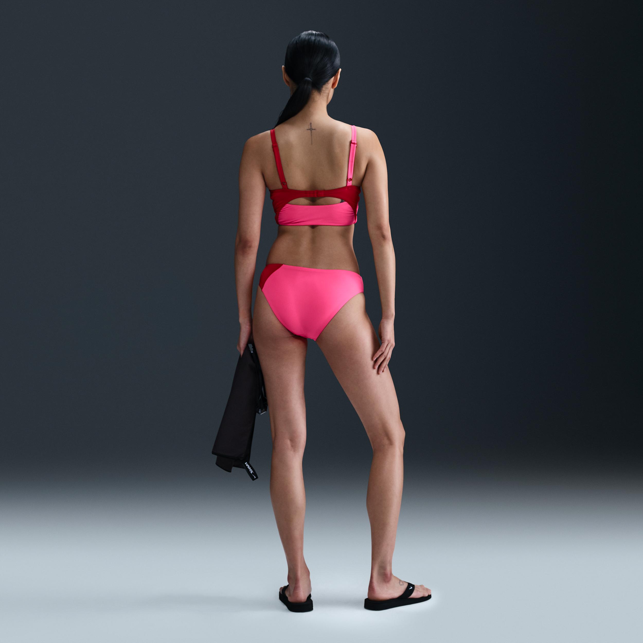 Nike Womens Swim V-Neck Midkini | NESSF275-440 Product Image