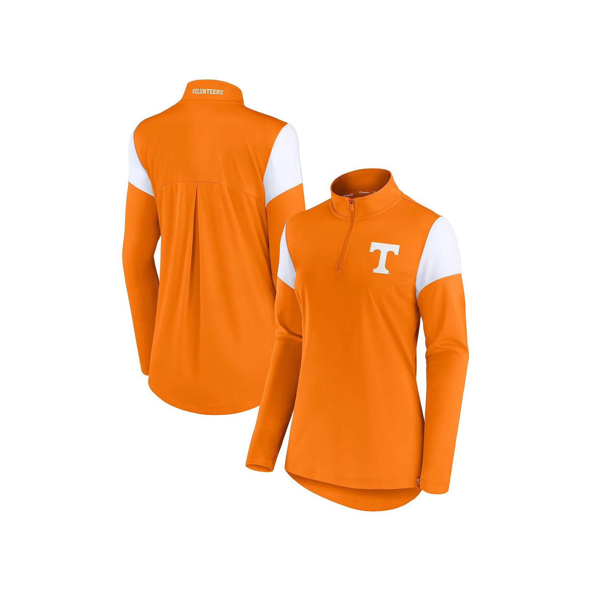 Women's Fanatics Tennessee Orange Tennessee Volunteers Block Party Quarter-Zip Top, Size: 2XL Product Image