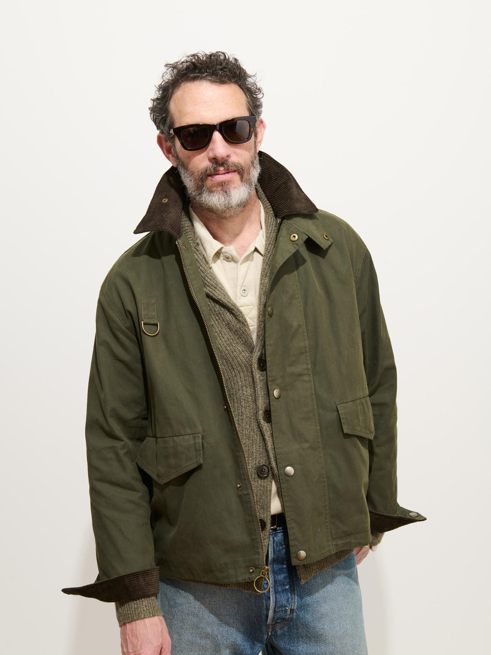 Highland Utility Jacket In Waxed Cotton Product Image