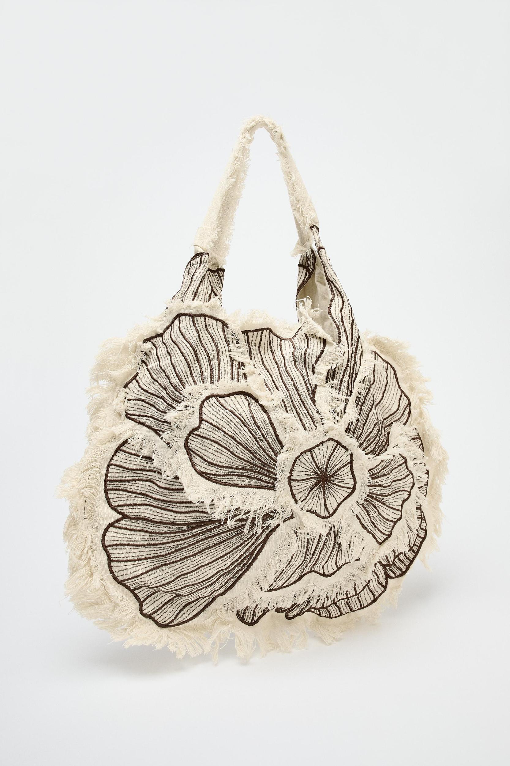 FLORAL EMBROIDERY MAXI SHOPPER Product Image