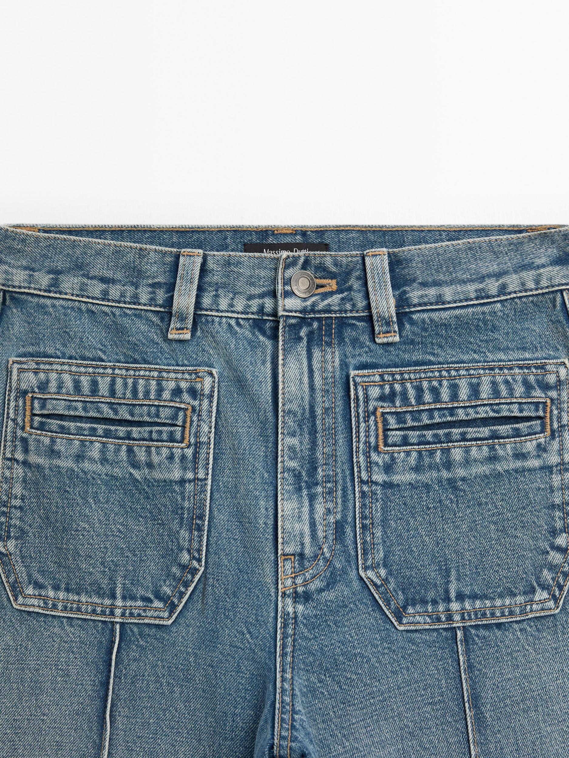 Mid-rise wide-leg jeans Product Image