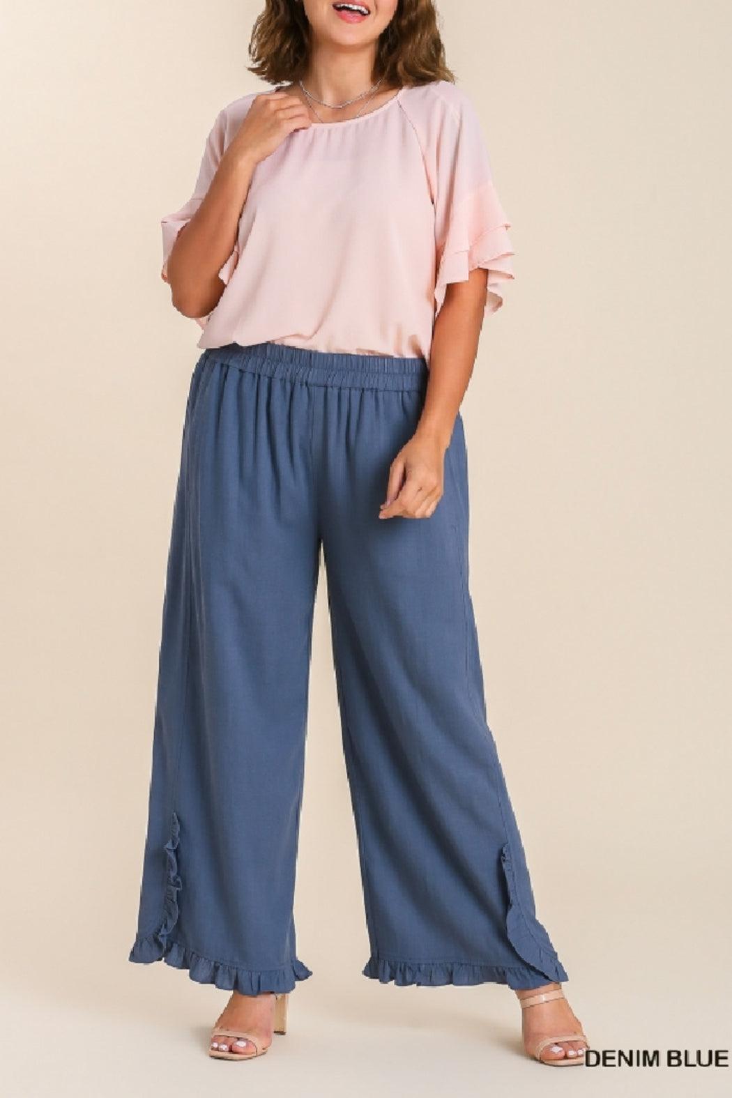 Ruffle Hem Pant Curvy Product Image