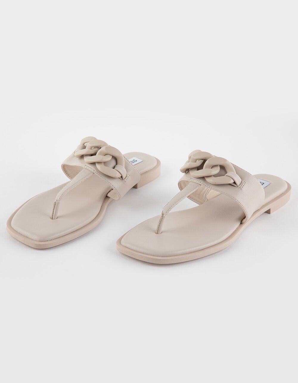 STEVE MADDEN Artistt Womens Flip Flops - TAN Product Image