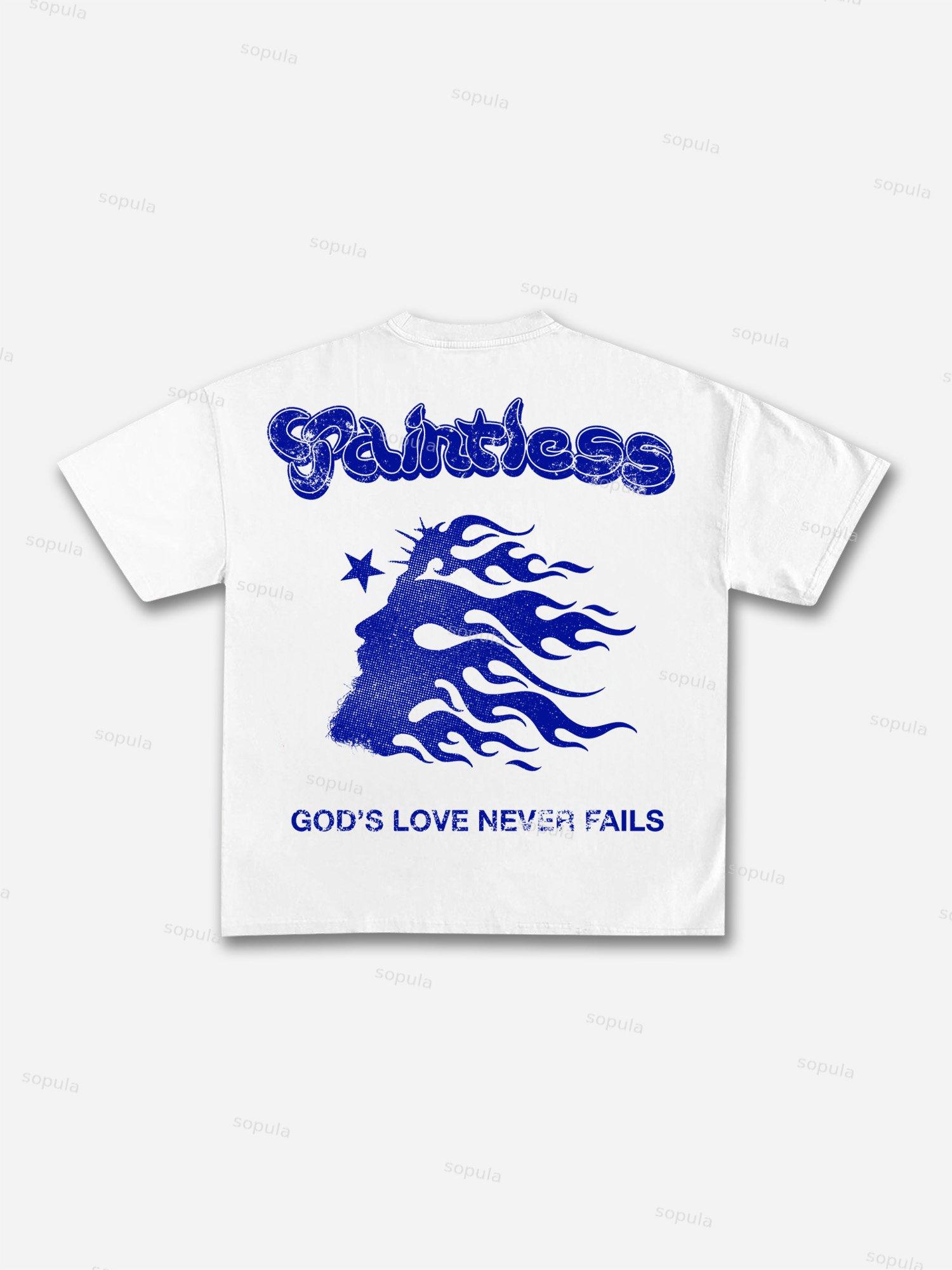 God's Guide Vintage Madonna Graphic Cotton T-shirt Product Image