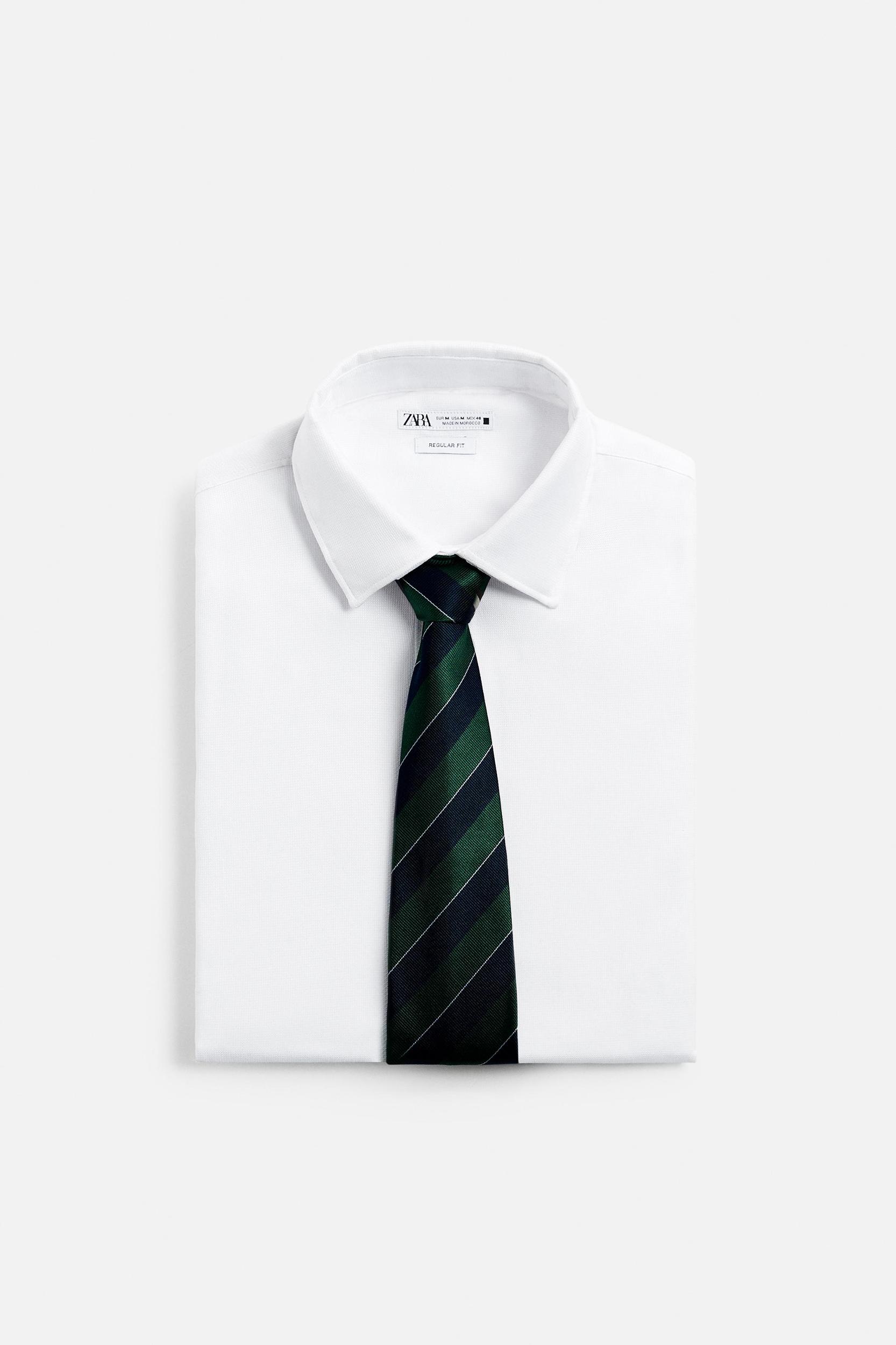 100% SILK STRIPED TIE Product Image