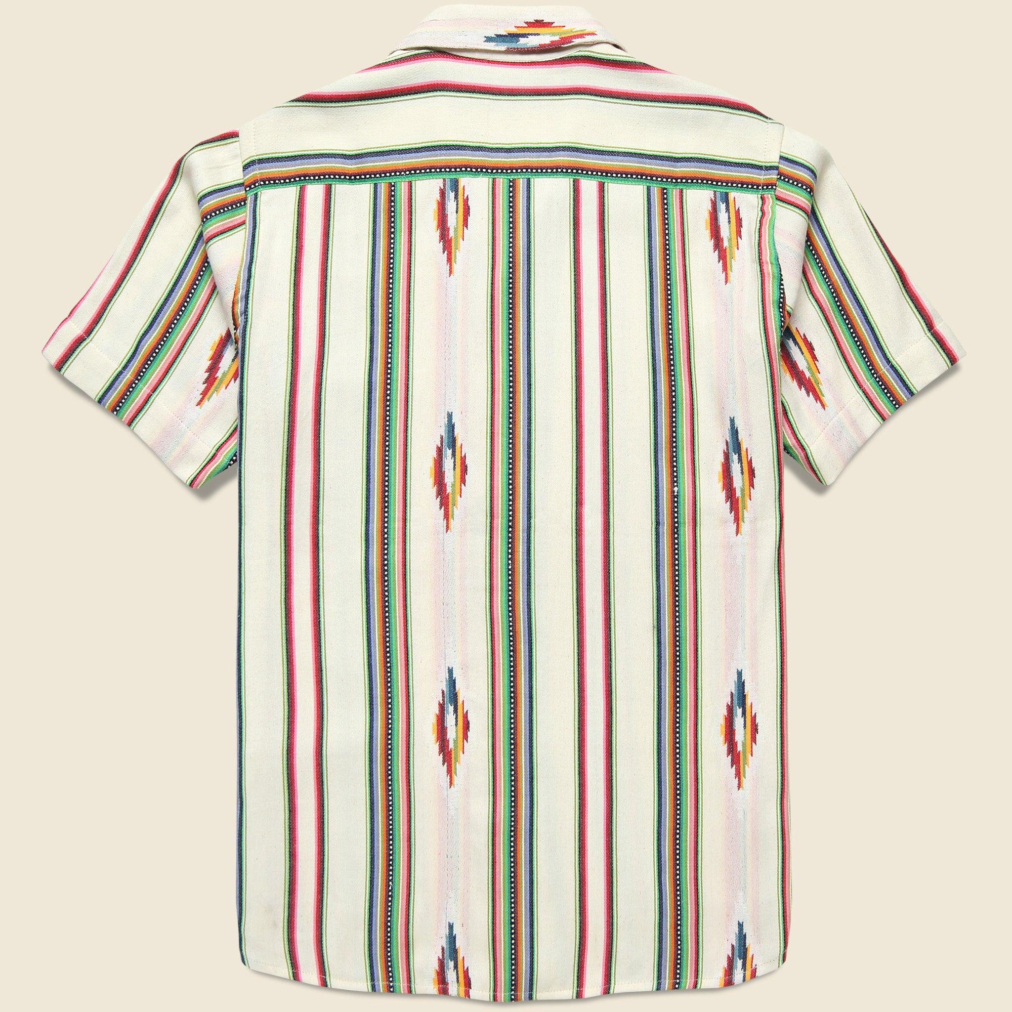 Handwoven Blanket Stripe Shirt - Ecru Product Image