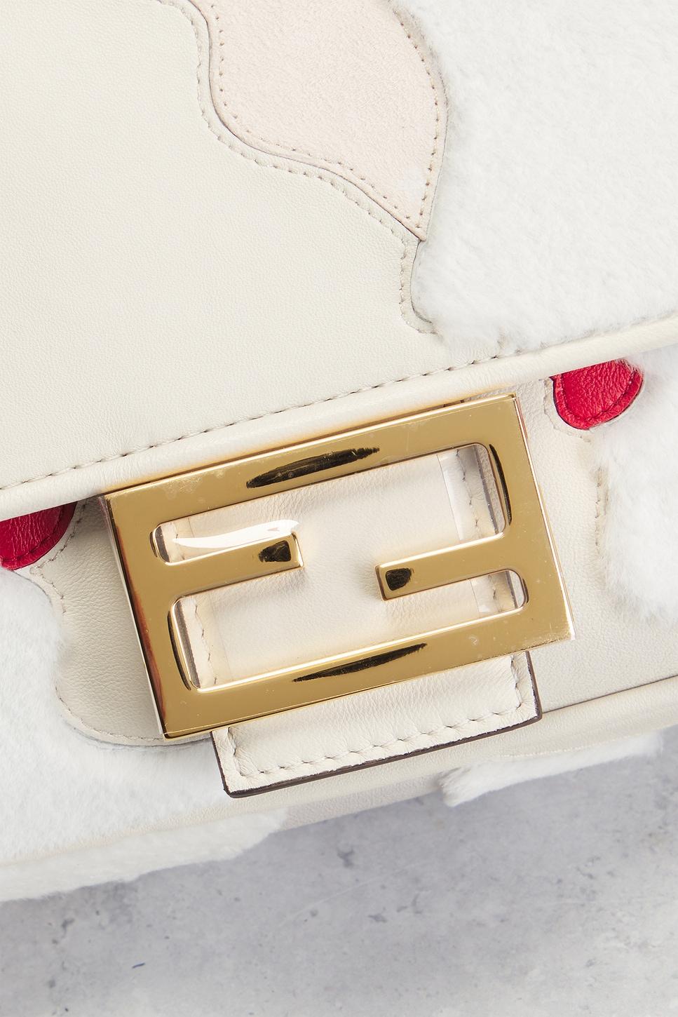 Fendi Mink Fur Nappa Faces Baguette Shoulder Bag FWRD Renew Product Image