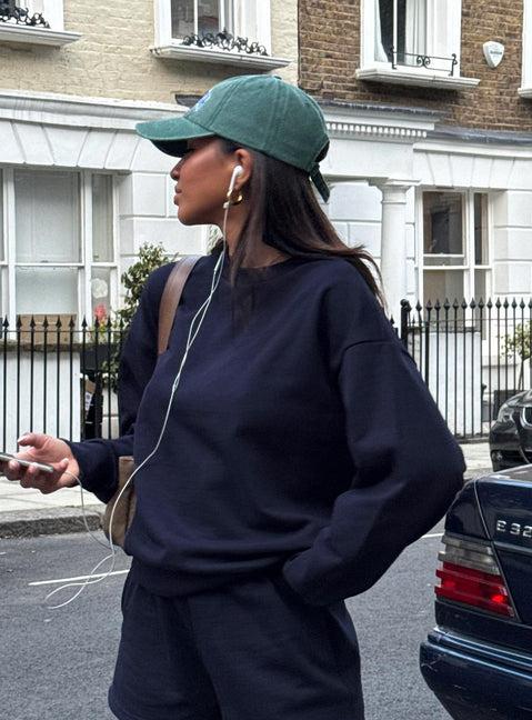 Merino Roll-Neck Jumper in Black Product Image