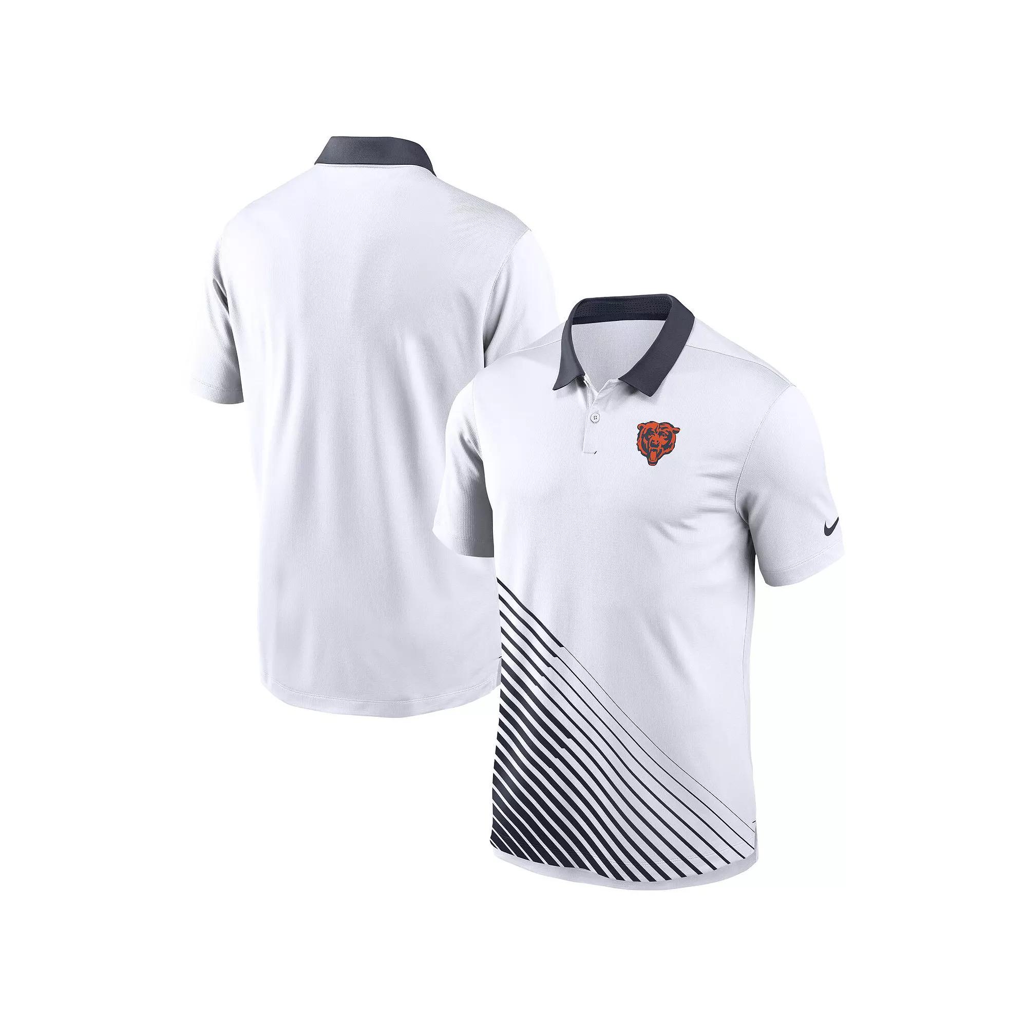 Men's Nike White Chicago Bears Vapor Performance Polo,  Product Image