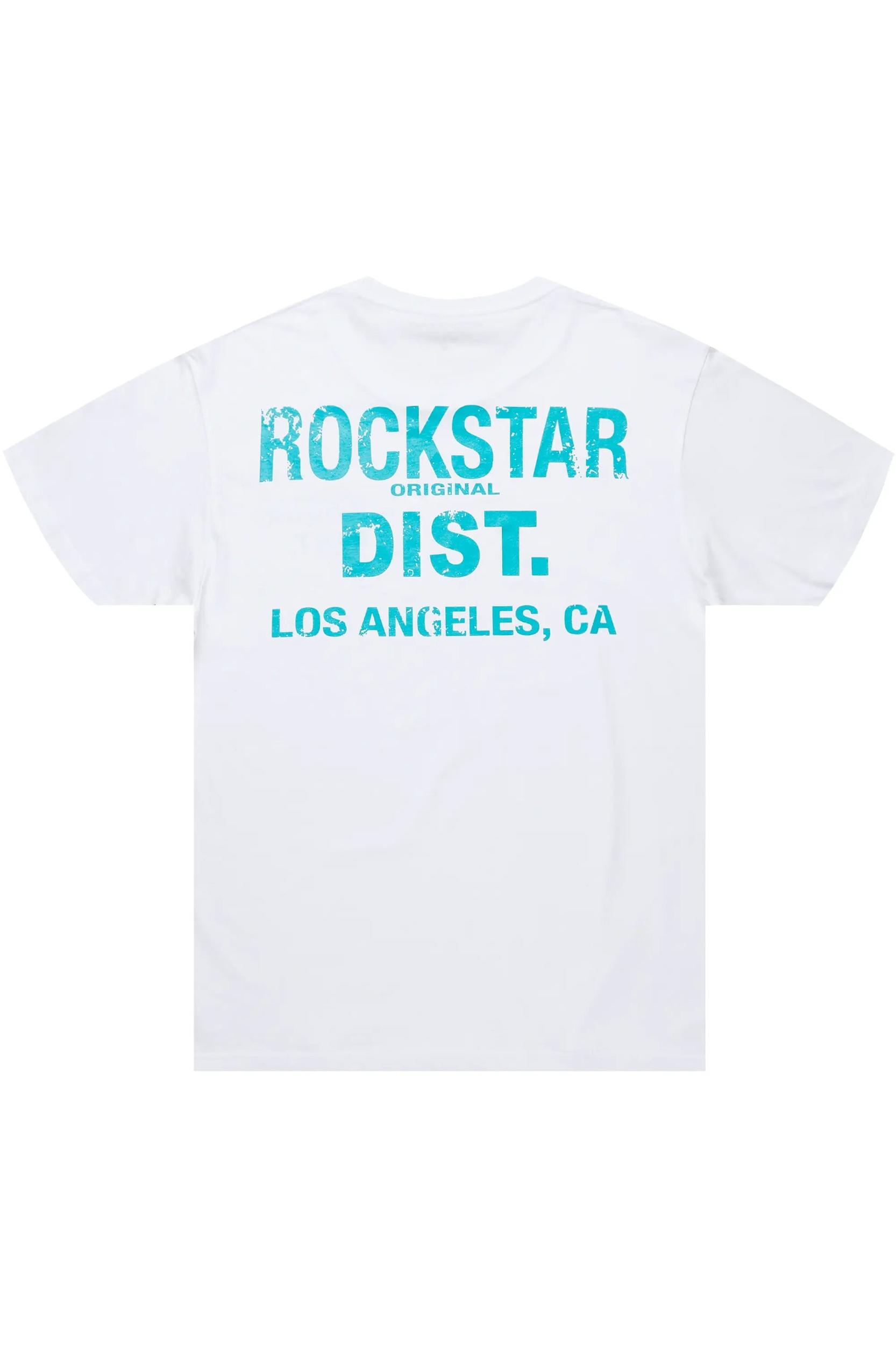 Lake White/Aqua Graphic T-Shirt Male Product Image