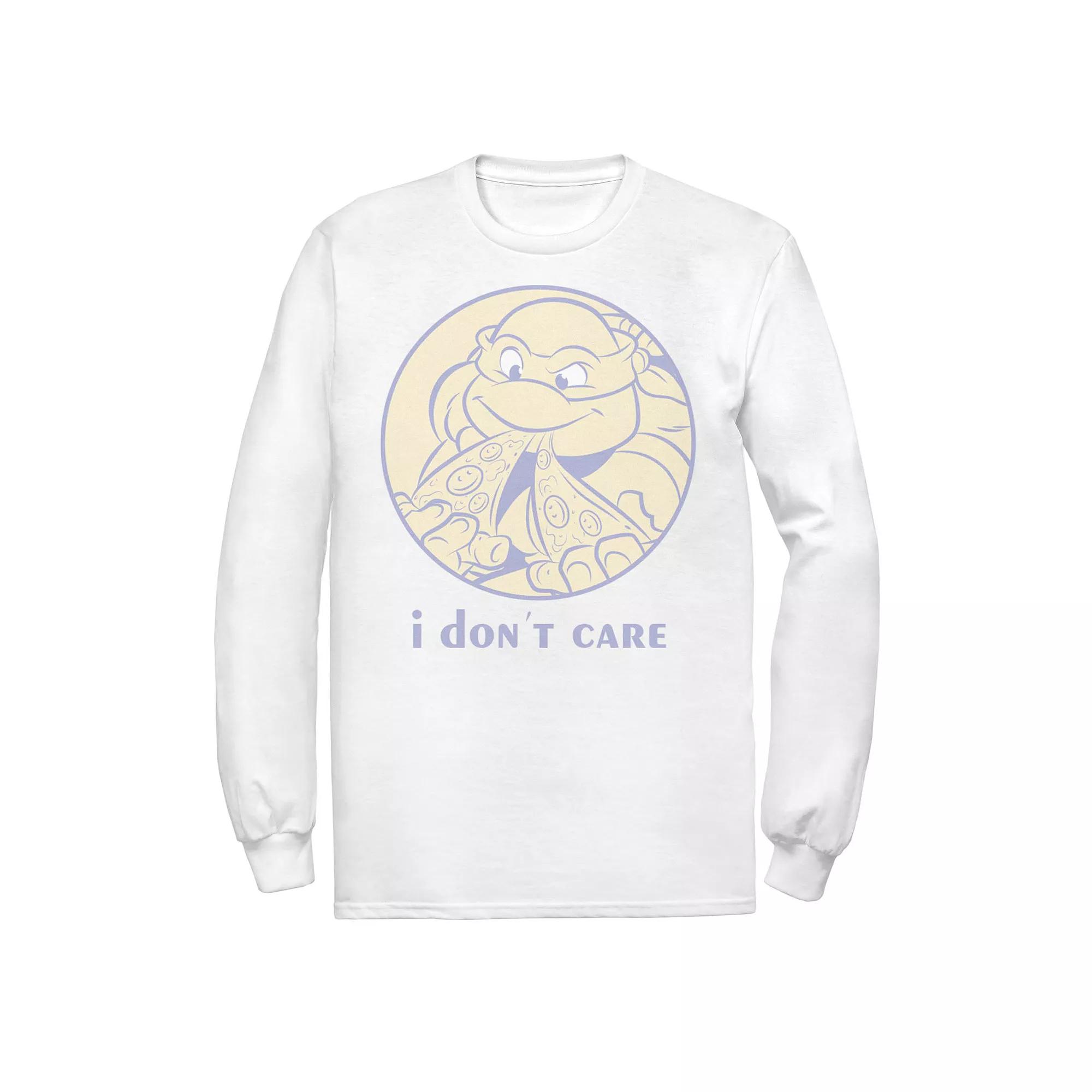 Men's Teenage Mutant Ninja Turtles I Don't Care Tee, Size: 3XL, White Product Image