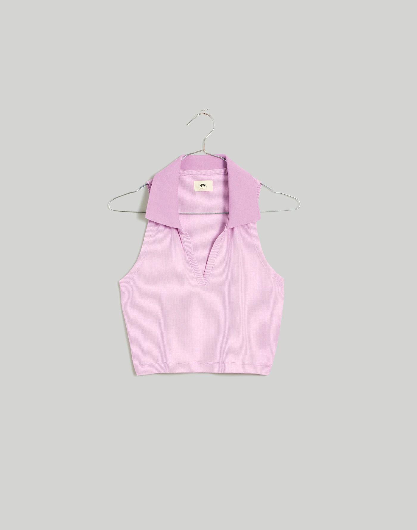 Polo Crop Tank Top Product Image