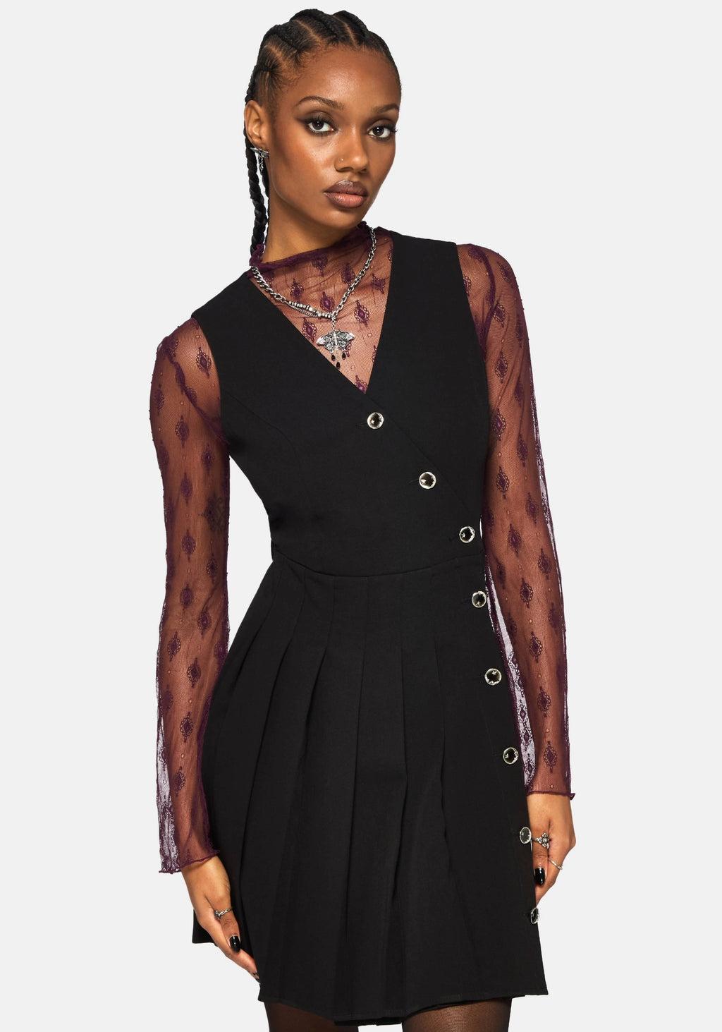 Moonage Asymmetric Sleeveless Mini Dress Product Image