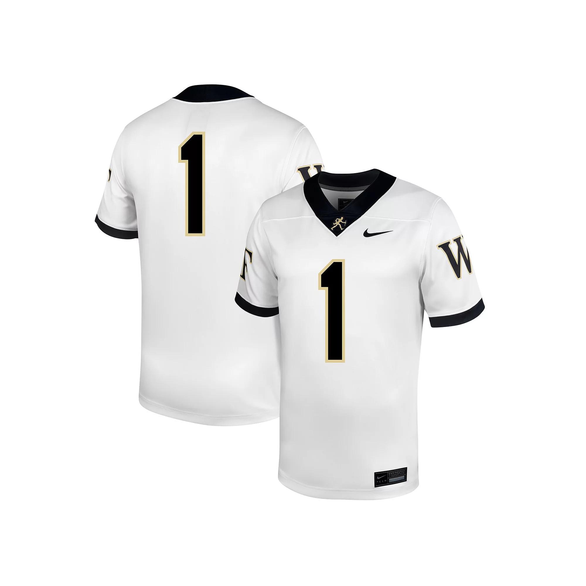 Men's Nike #1 White Wake Forest Demon Deacons Untouchable Football Jersey,  Product Image