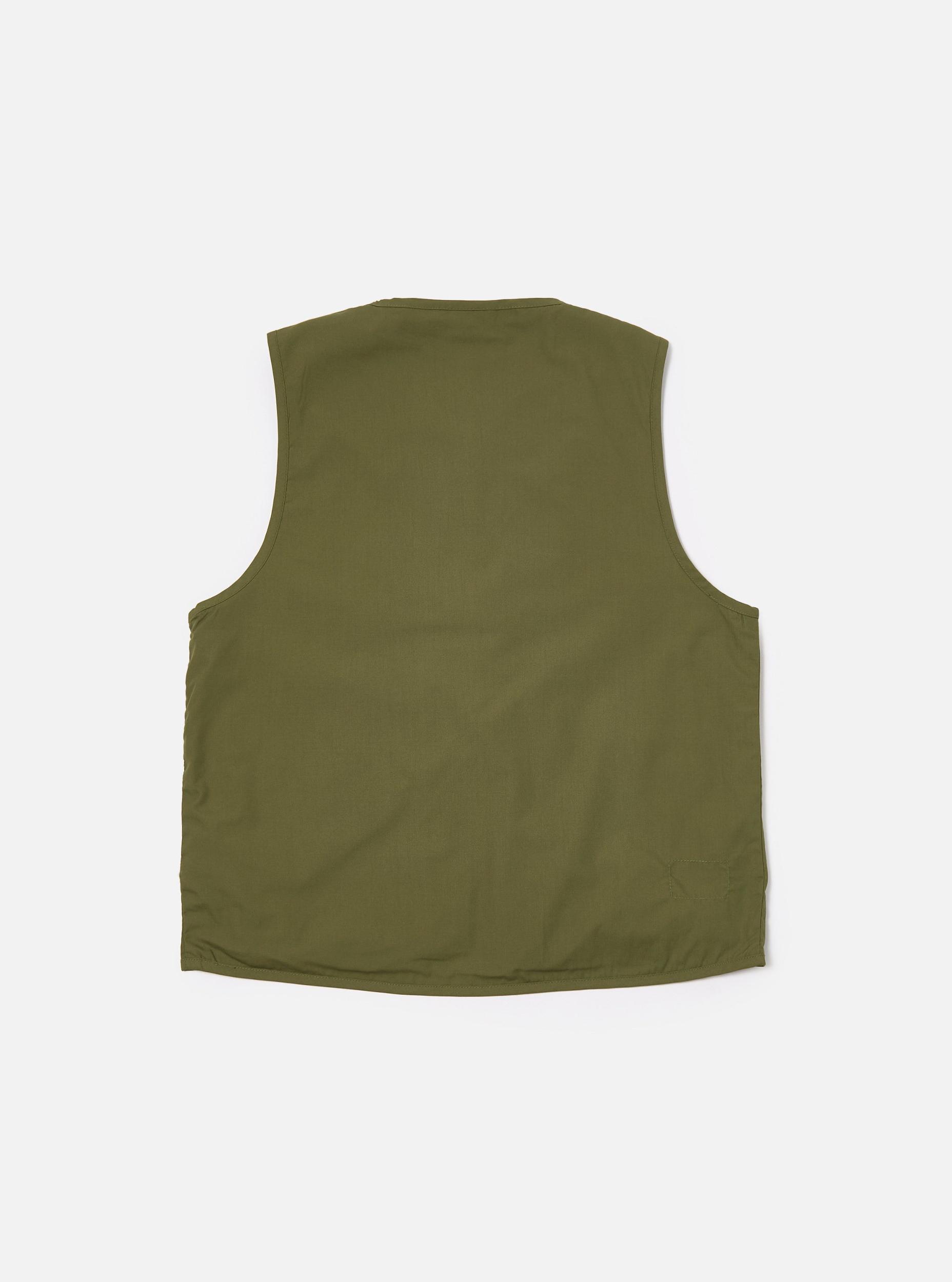 Olive Recycled Polytech Parachute Liner Gilet Product Image