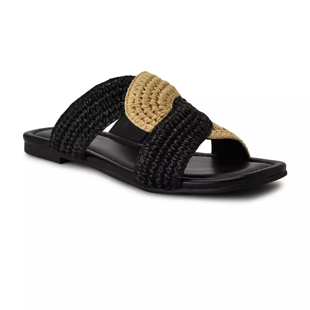 Nine West Quara Square Toe Flat Slip-On Women's Casual Sandals,  Product Image