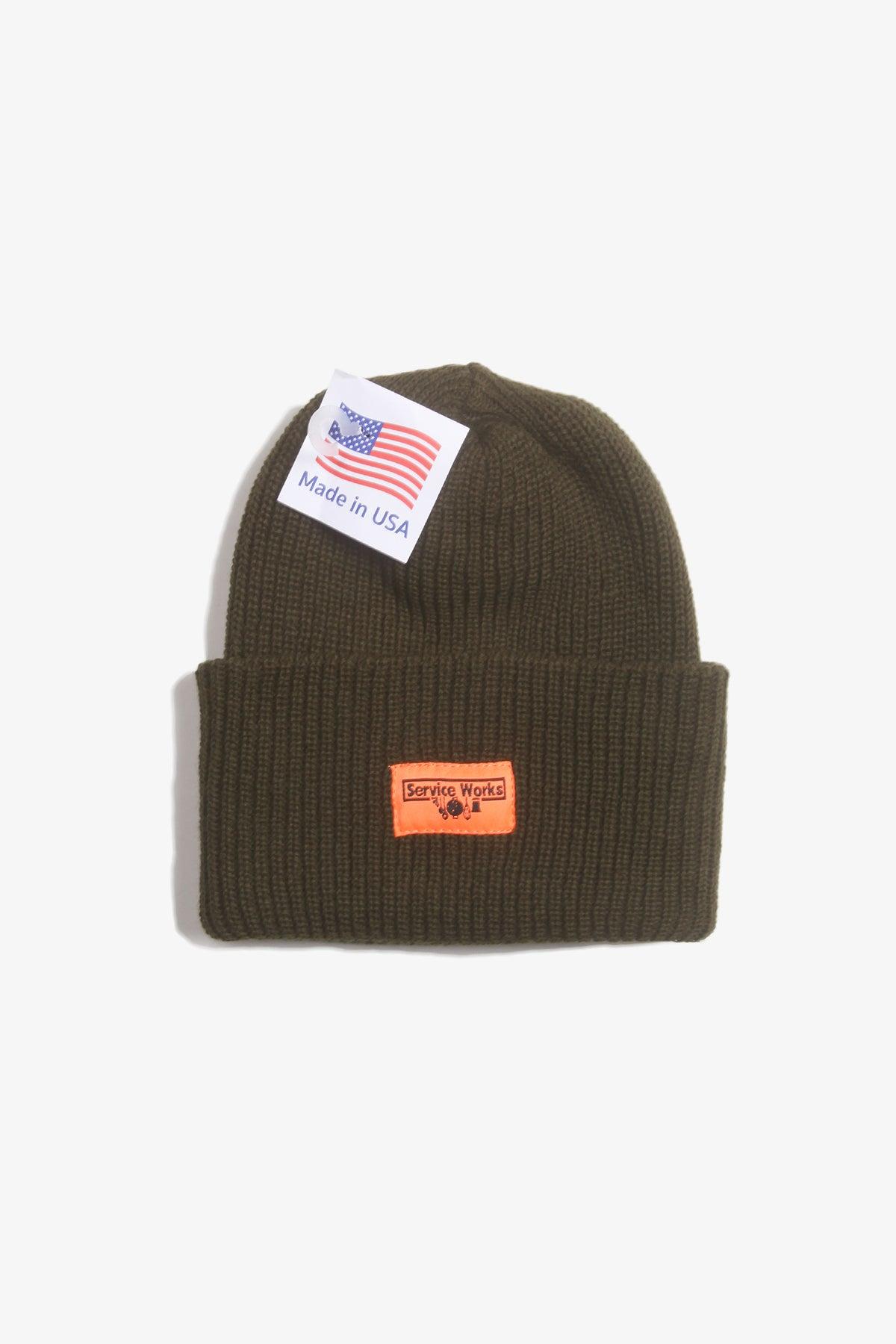 Service Works - Logo Watch Cap - Olive Product Image