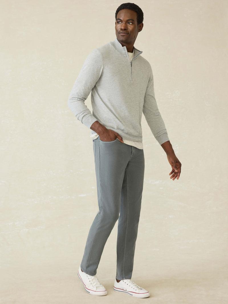 Stretch Terry 5-Pocket Pant - Slate Product Image