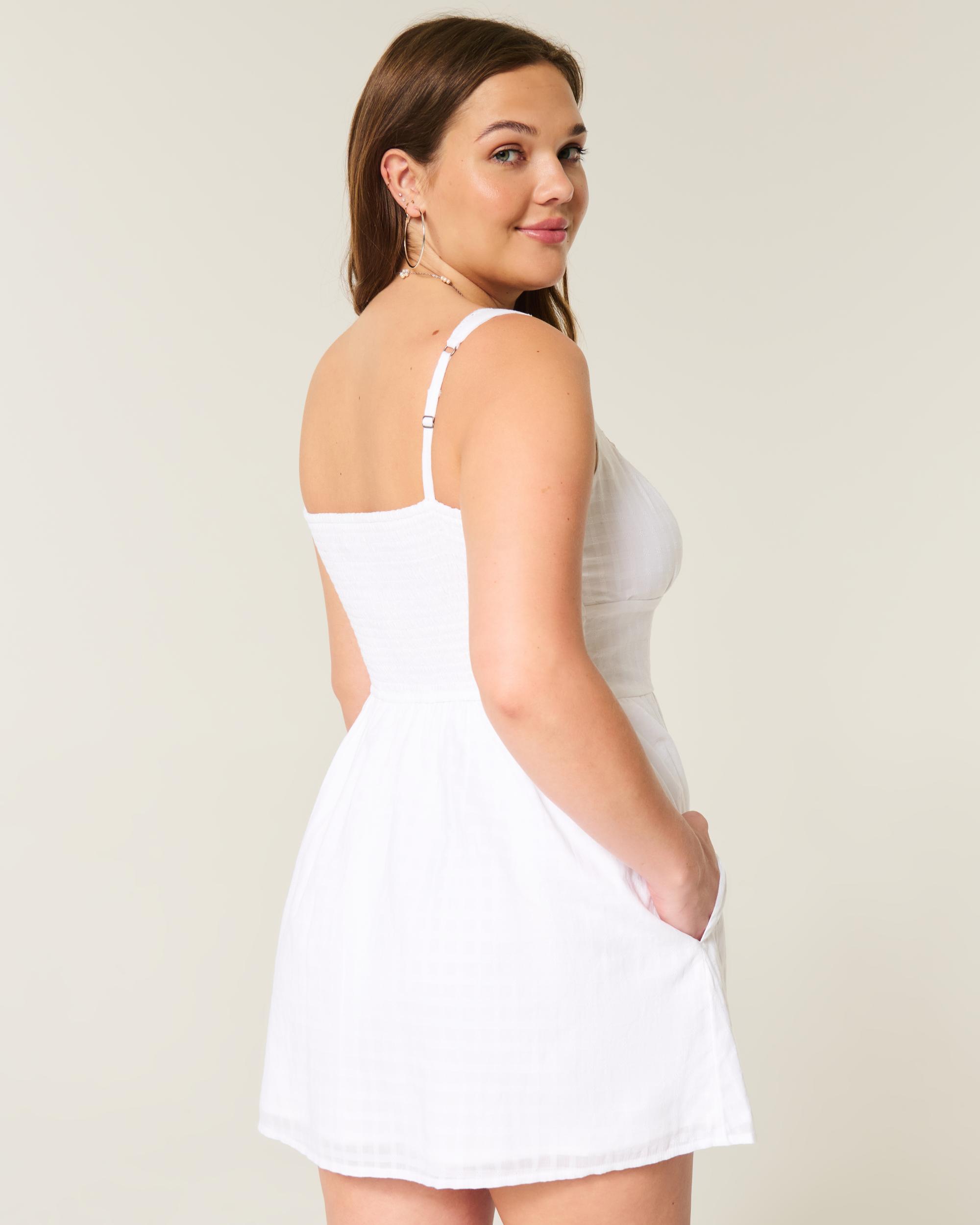 Button-Front Mini Dress Product Image