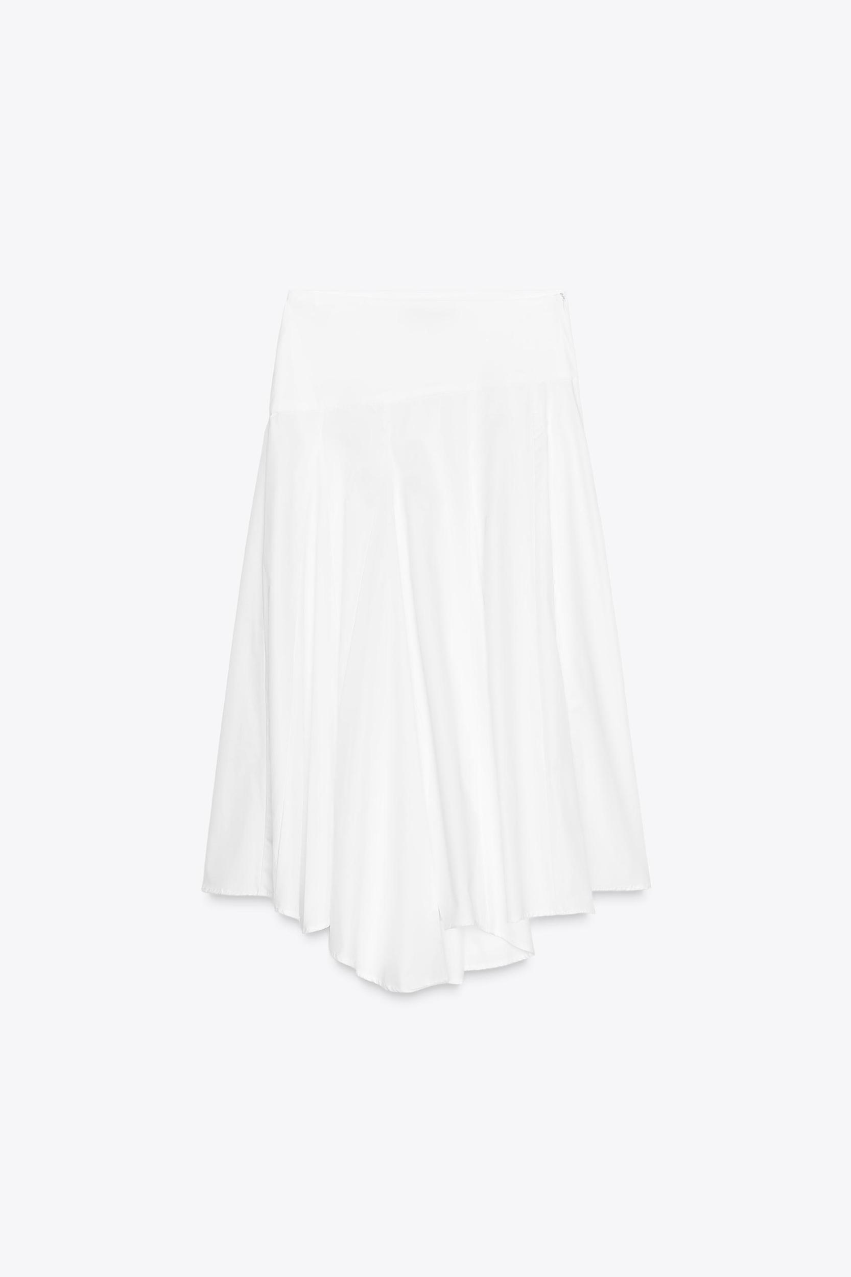 ASYMMETRIC MIDI SKIRT Product Image