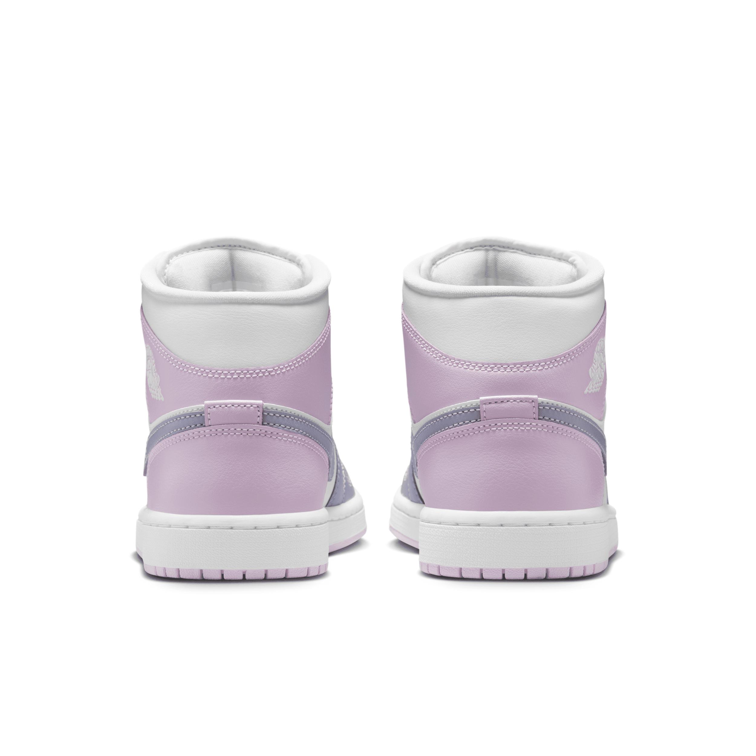 Jordan Womens Jordan AJ 1 Mid - Womens Basketball Shoes Indigo Haze/White/White/White Product Image