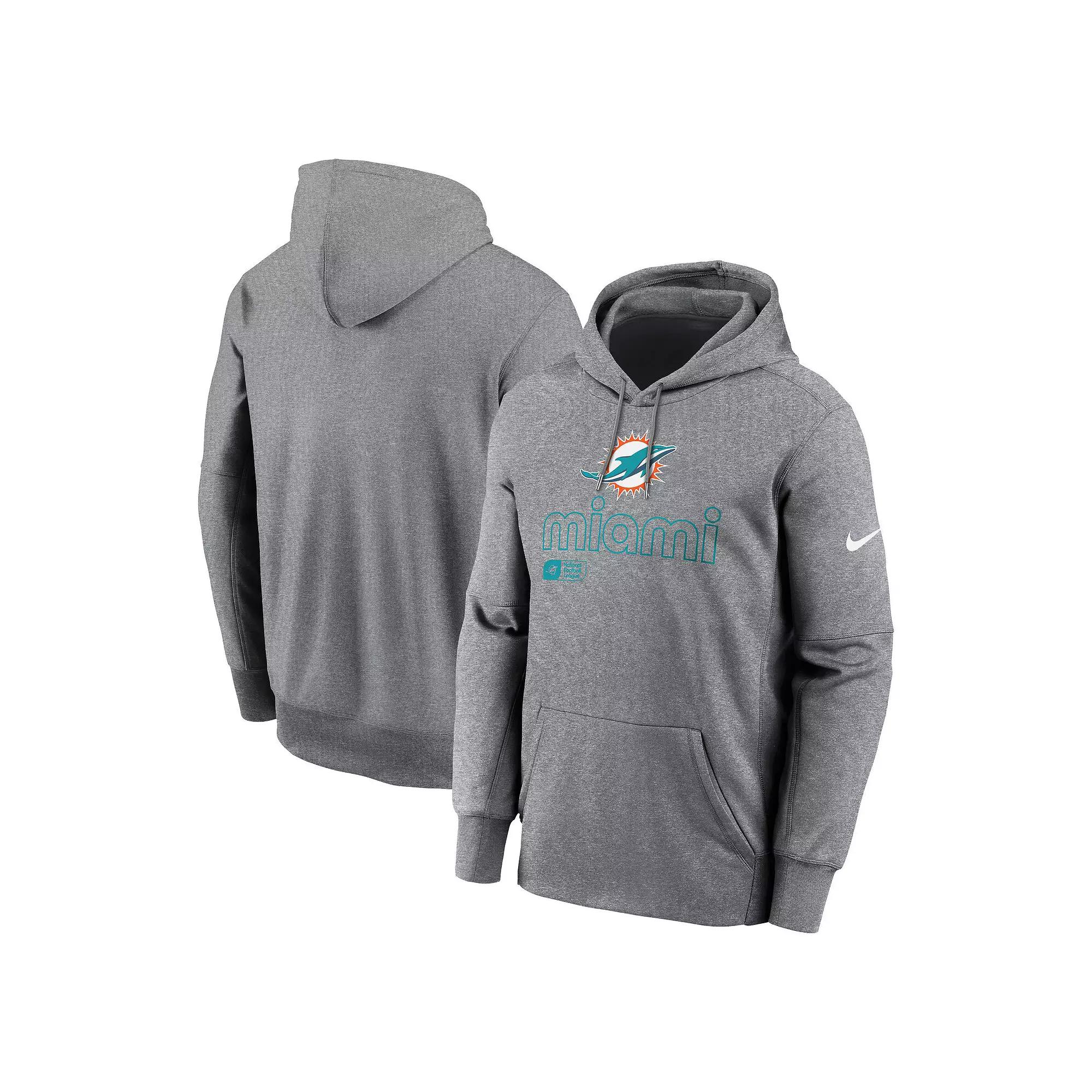 Men's Nike Heather Gray Cleveland Browns Performance Pullover Hoodie,  Product Image