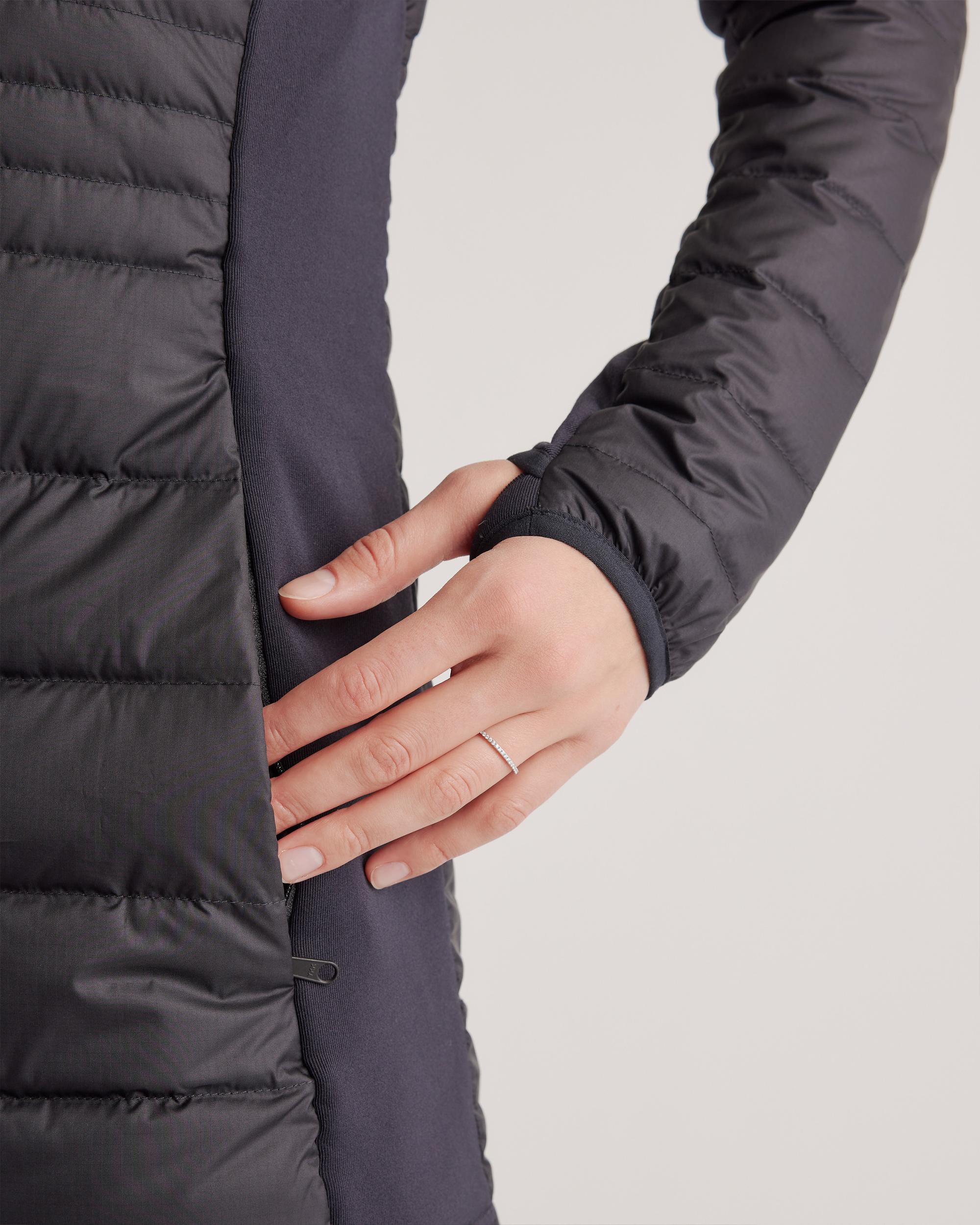 Quince | Women's Lightweight Down Packable Long Puffer Jacket Size XS, Recycled Polyester Product Image