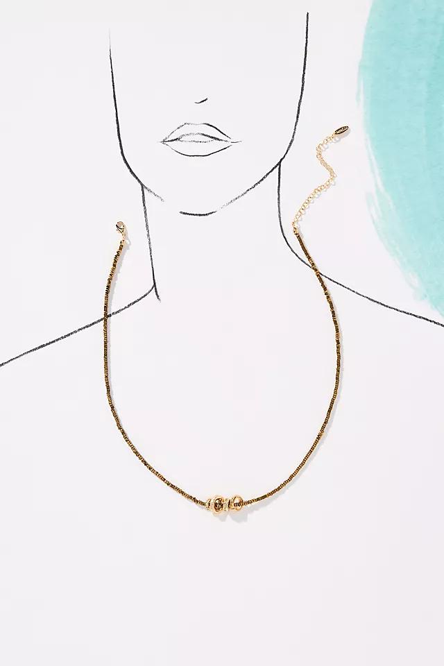 Round Charm Beaded Neckalce Product Image