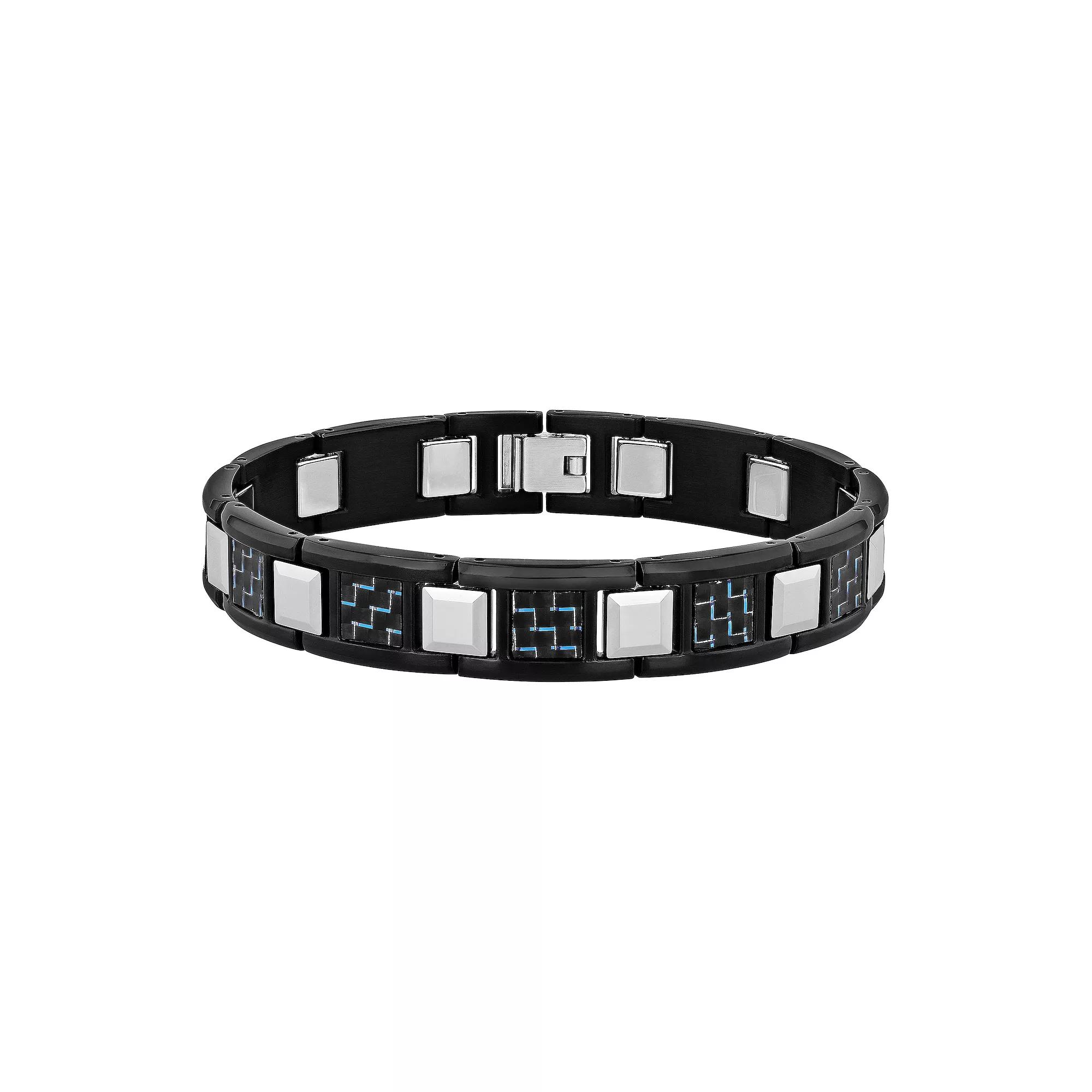 Men's Jewelry Nation Stainless Steel Fiber Bracelet,  Product Image
