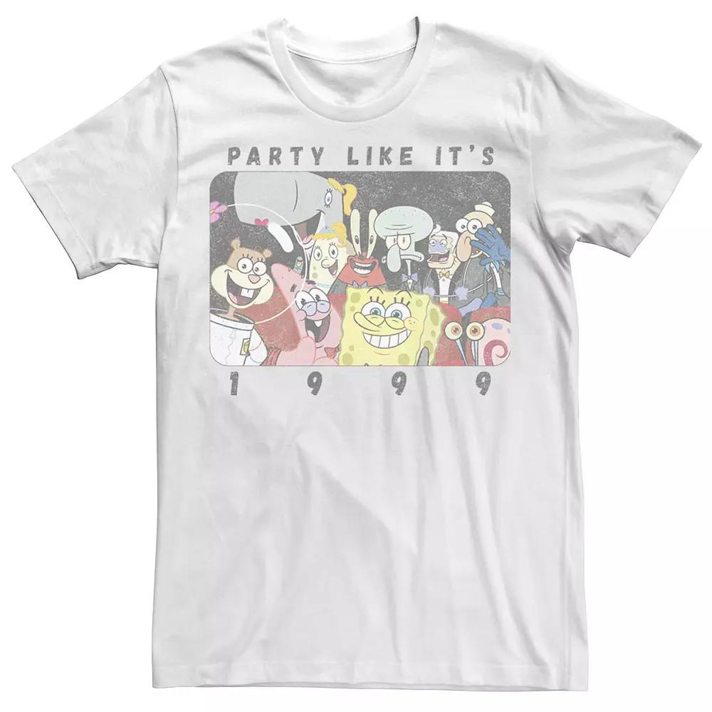 Big & Tall SpongeBob SquarePants Party Like It's 1999 Tee, Men's,  Product Image