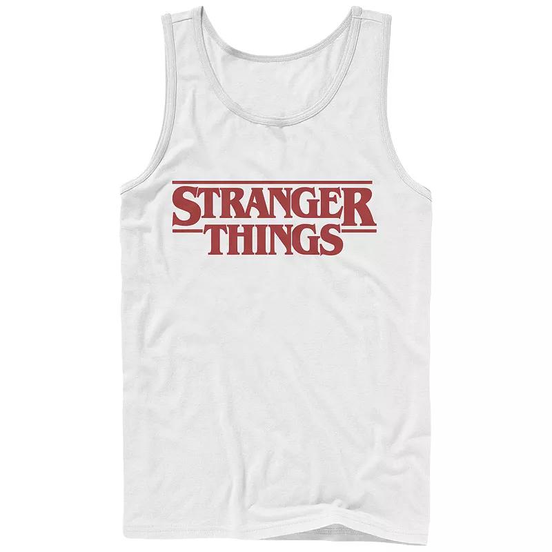Men's Netflix Stranger Things Red Logo Graphic Tank Top,  Product Image