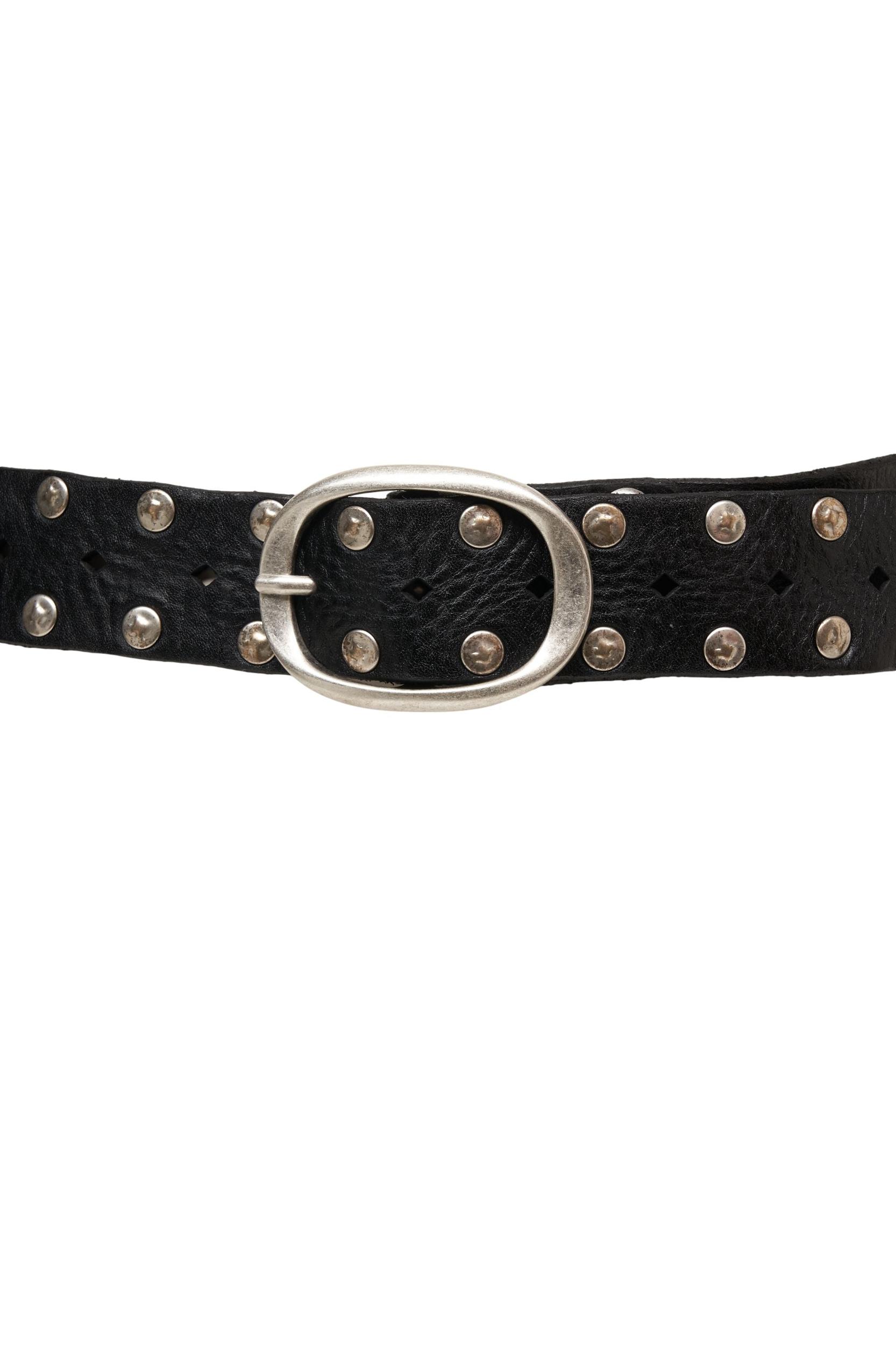 Leather belt with studs Product Image