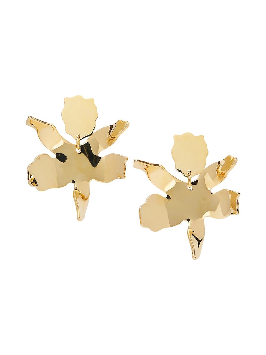 Womens Paper Lily 14KPlated Small Drop Earrings Product Image