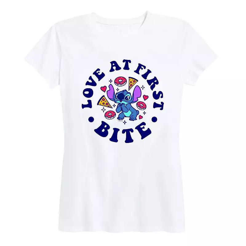 Disney's Lilo & Stitch Women's Love At First Bite Graphic Tee,  Product Image