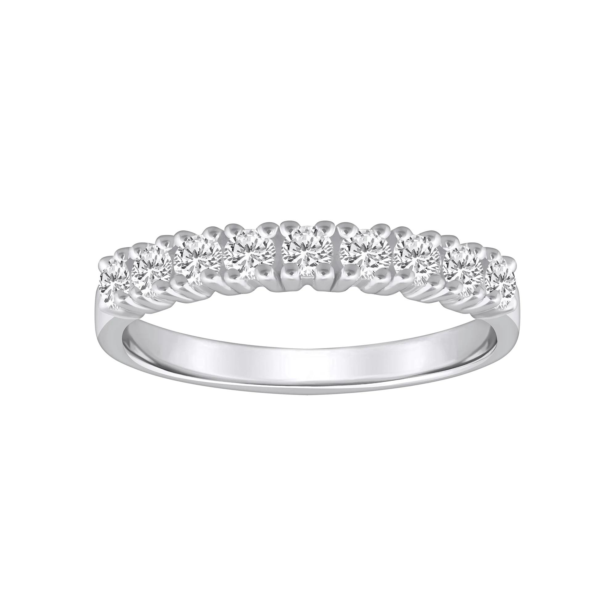 Alyson Layne 14k Gold 1/2 Carat T.W. Diamond 9-Stone Wedding Ring, Women's,  Product Image