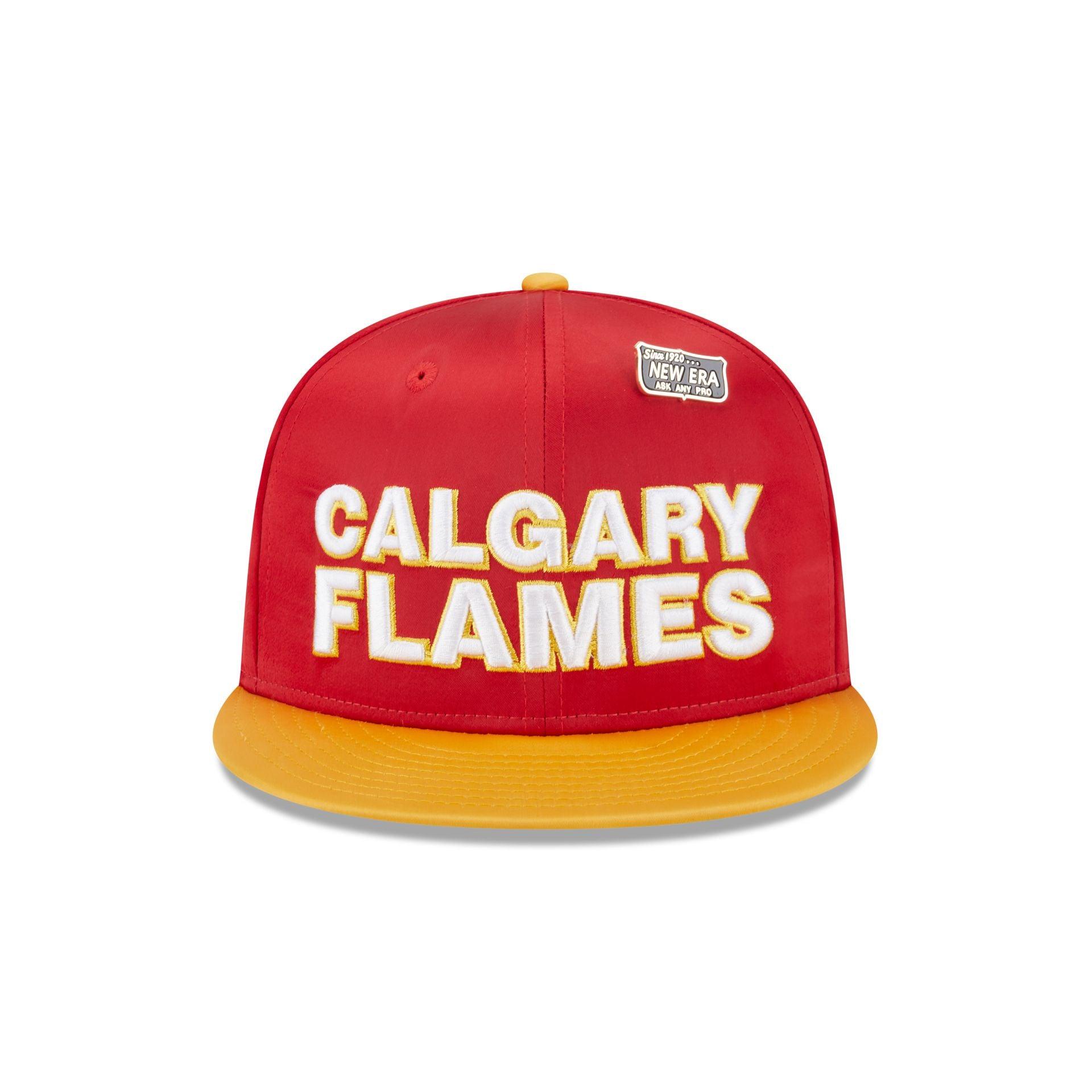 Calgary Flames Spring Satin 59FIFTY Fitted Hat Male Product Image