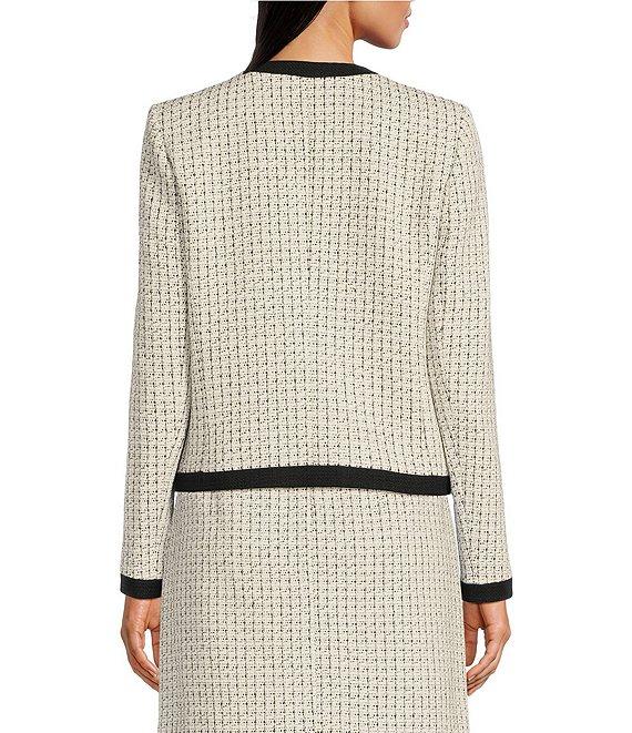 KARL LAGERFELD PARIS Open Long Sleeve Framed Jacket Product Image